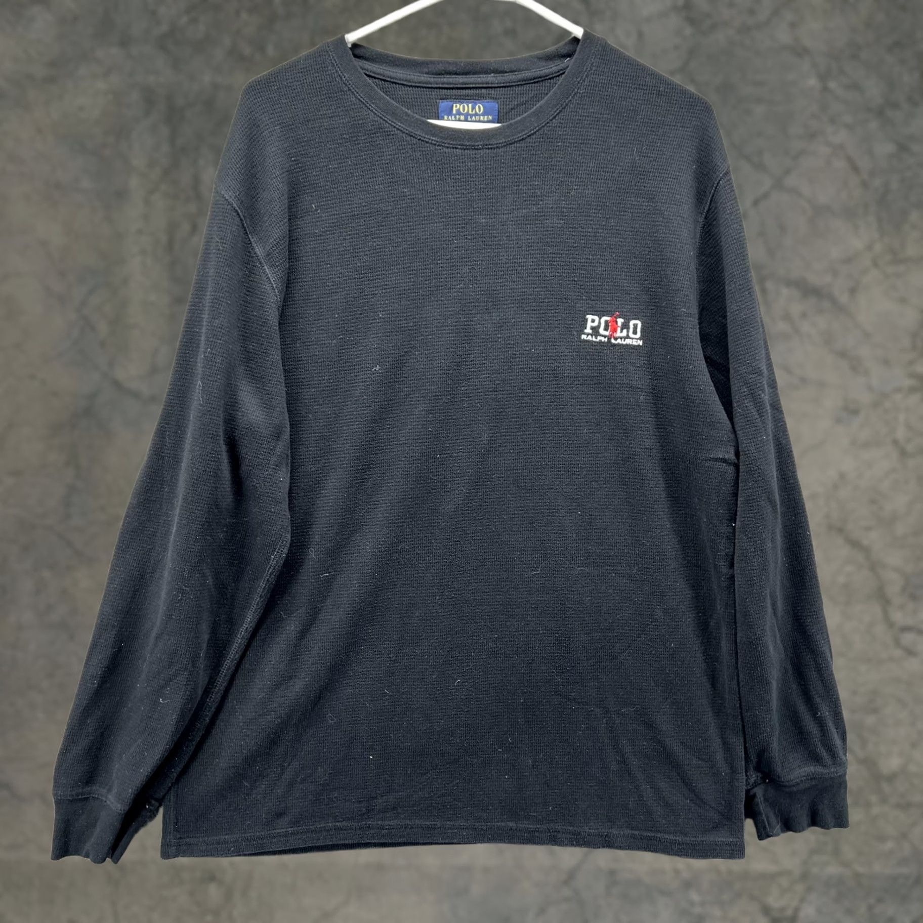 Polo Ralph Lauren Polo Ralph Lauren Shirt Mens XL Black Waffle Knit Thermal Pajama Top Long Sleeve Size US XL / EU 56 / 4 - 1 Thumbnail