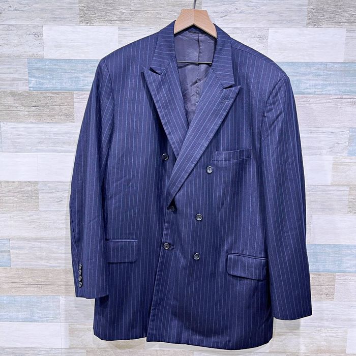 Hickey freeman double breasted on sale suit