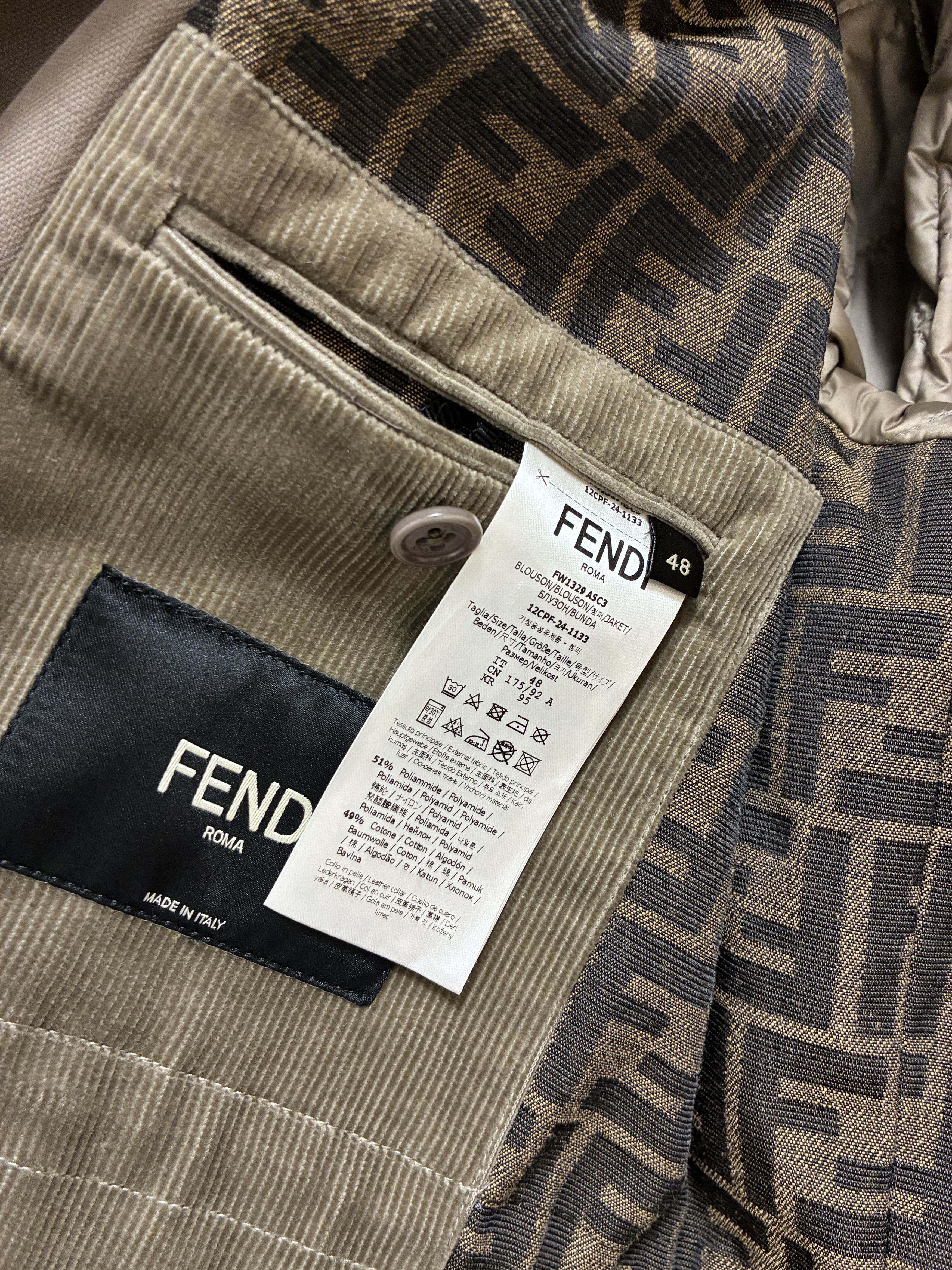 Fendi RARE Fendi FW24 Runway "Oiled" Field Jacket Size US M / EU 48-50 / 2 - 5 Thumbnail