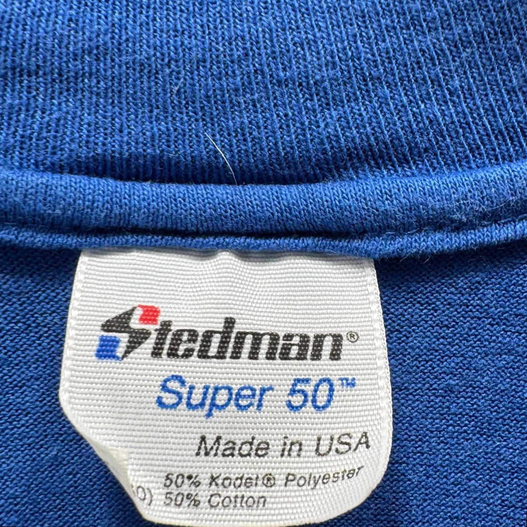 Vintage Vintage Stedman Shirt Mens M Blue Silent Riders Graphic Tee Made In USA y2k 90s Size US M / EU 48-50 / 2 - 4 Thumbnail