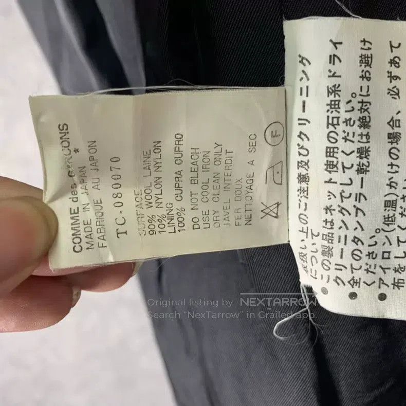 Comme des Garcons Comme des Garcons Black Knee-length Wool Coat Size M / US 6-8 / IT 42-44 - 9 Thumbnail