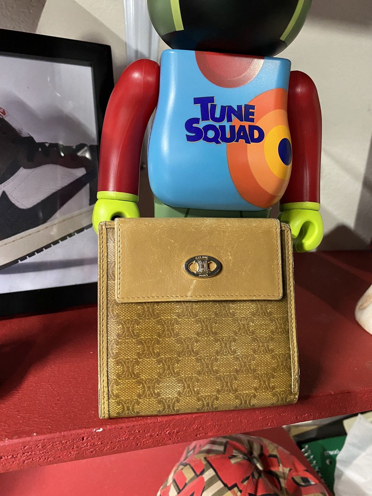 Celine × Designer Celine Vintage Womens Monogram Leather Wallet Size ONE SIZE - 2 Thumbnail