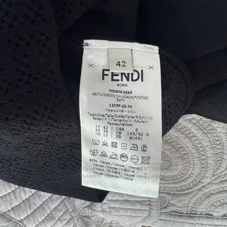 Fendi Fendi Collaboration, Black Knitted, High Neck Short Sleeve Size S / US 4 / IT 40 - 4 Thumbnail