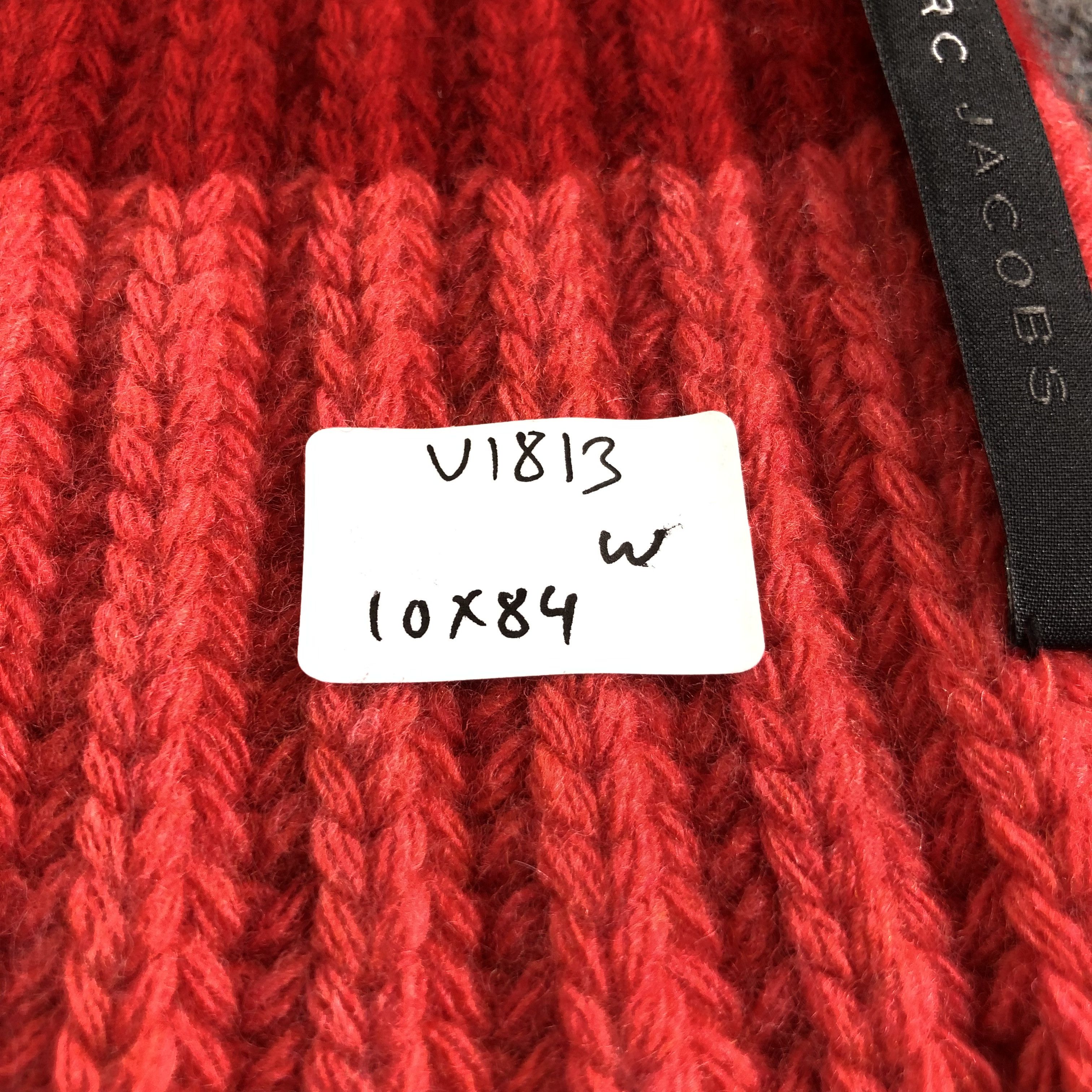 Marc Jacobs Marc Jacobs Oversized Wool Scarf Muffler V1813 Size ONE SIZE - 5 Thumbnail