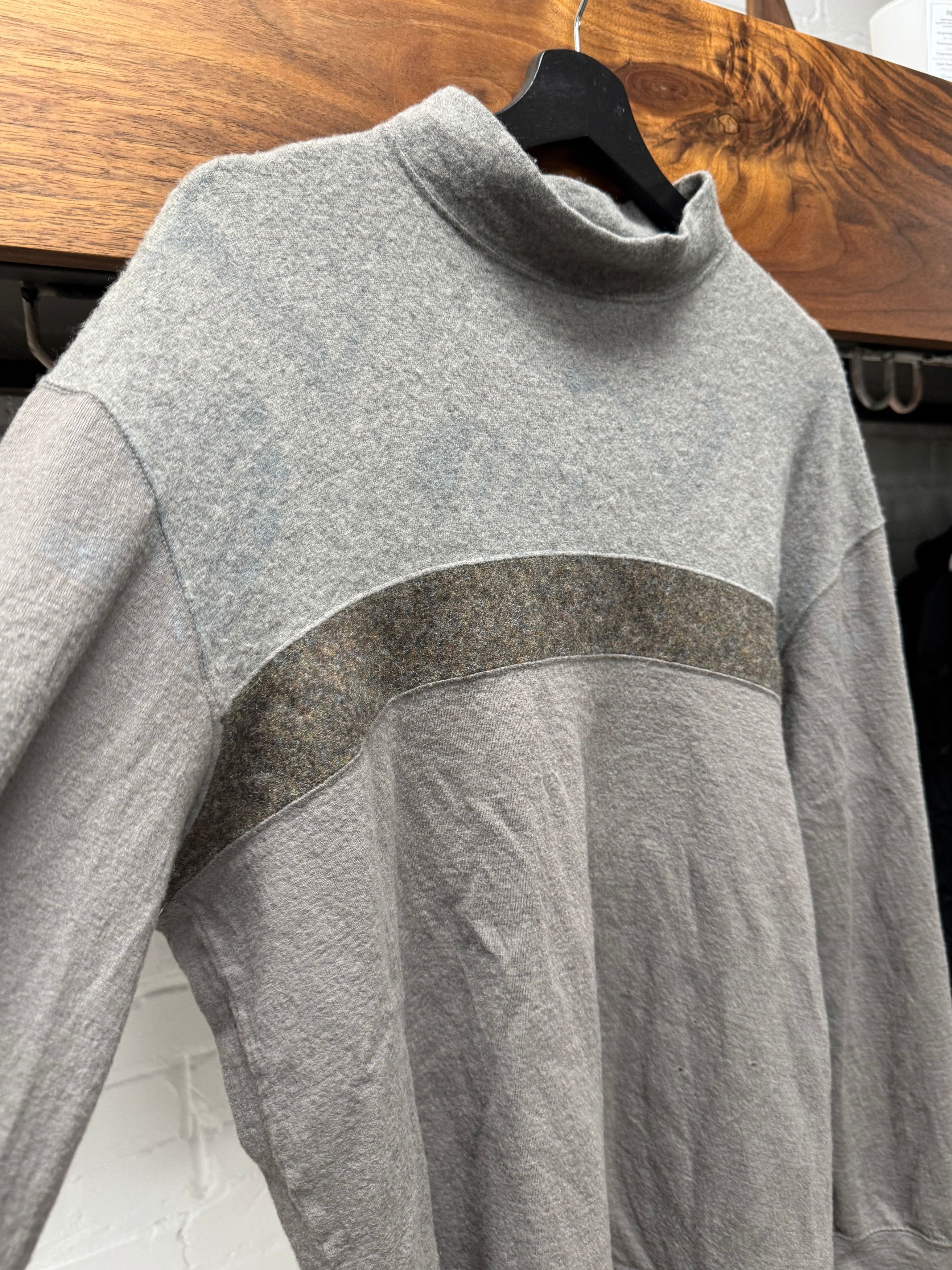 Comme des Garcons Vintage Comme Des Garçons Homme Wool Mock Neck Sweater Size US L / EU 52-54 / 3 - 2 Thumbnail