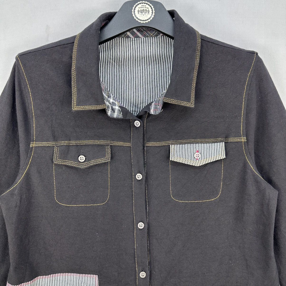 Japanese Brand × Vintage Vintage Flannel Jacket Patchwork by Maturita Size XS / US 0-2 / IT 36-38 - 7 Thumbnail