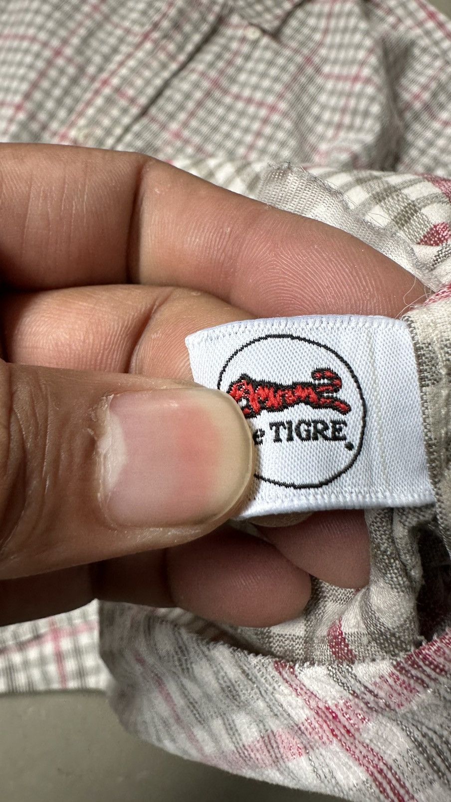 Le TIGRE VINTAGE LE TIGER CHECKERED BUTTON DOWN Size US M / EU 48-50 / 2 - 8 Thumbnail