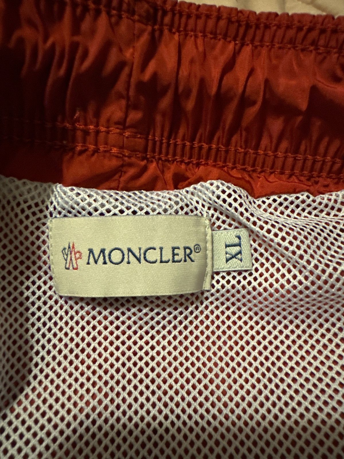 Moncler Moncler Red Drawstring Swim Shorts Size US 36 / EU 52 - 3 Thumbnail