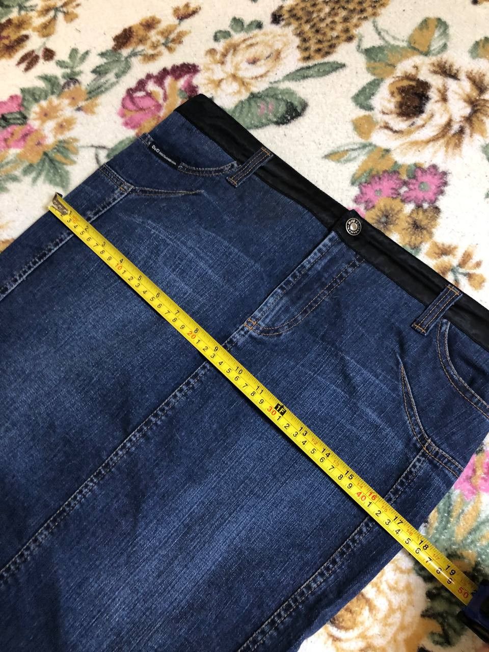 Dolce & Gabbana Dolce Gabbana High Waist Stretch Casual Midi Denim skirt Size 32" / US 10 / IT 46 - 13 Thumbnail