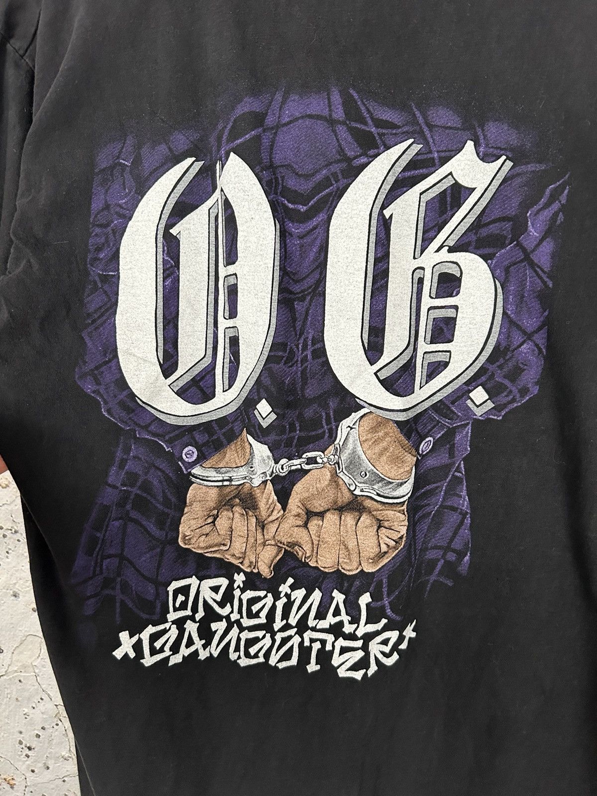 Rap Tees Vintage Ice-T OG Original Gangster Ultra Rare Rap Tee 90s Size US XL / EU 56 / 4 - 6 Thumbnail