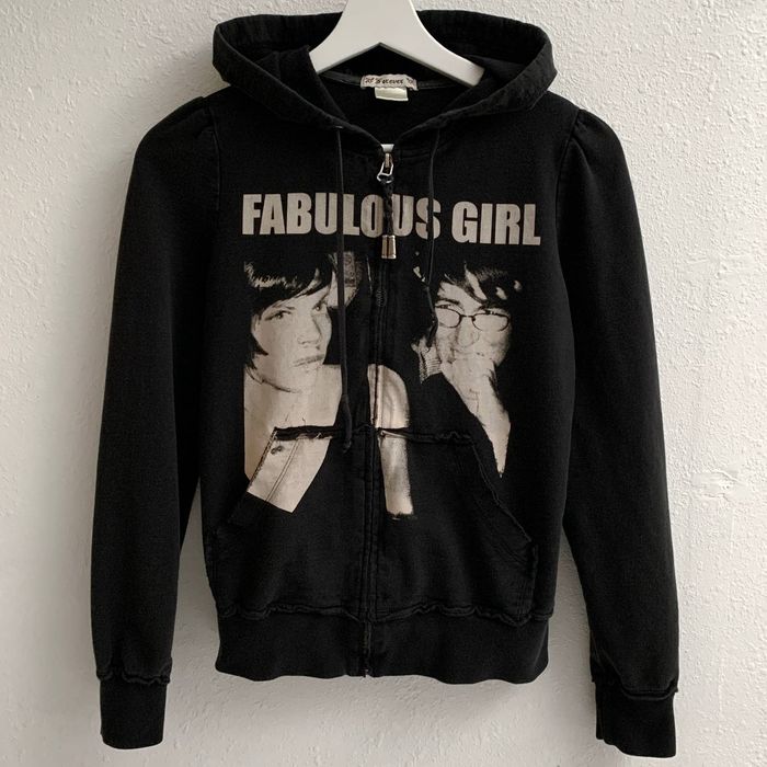 Forever 21 Vintage "Fabulous Girl" FullZip Hoodie Grailed