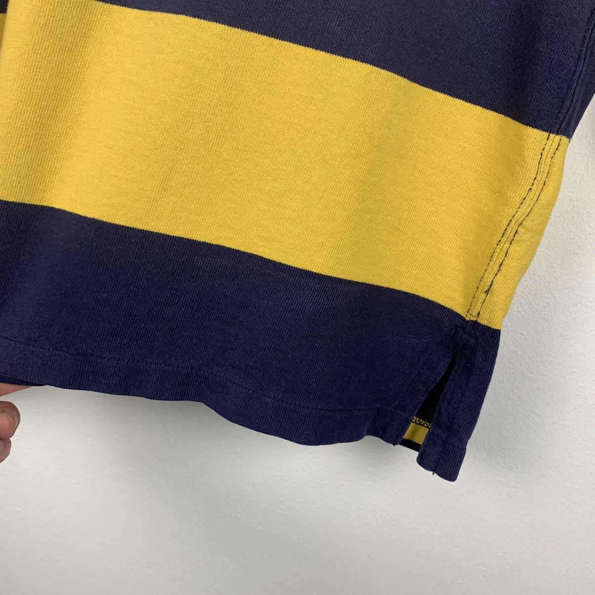 Polo Ralph Lauren Vintage Y2K Polo Ralph Lauren Striped Rugby Shirt Custom Fit Size US S / EU 44-46 / 1 - 11 Thumbnail