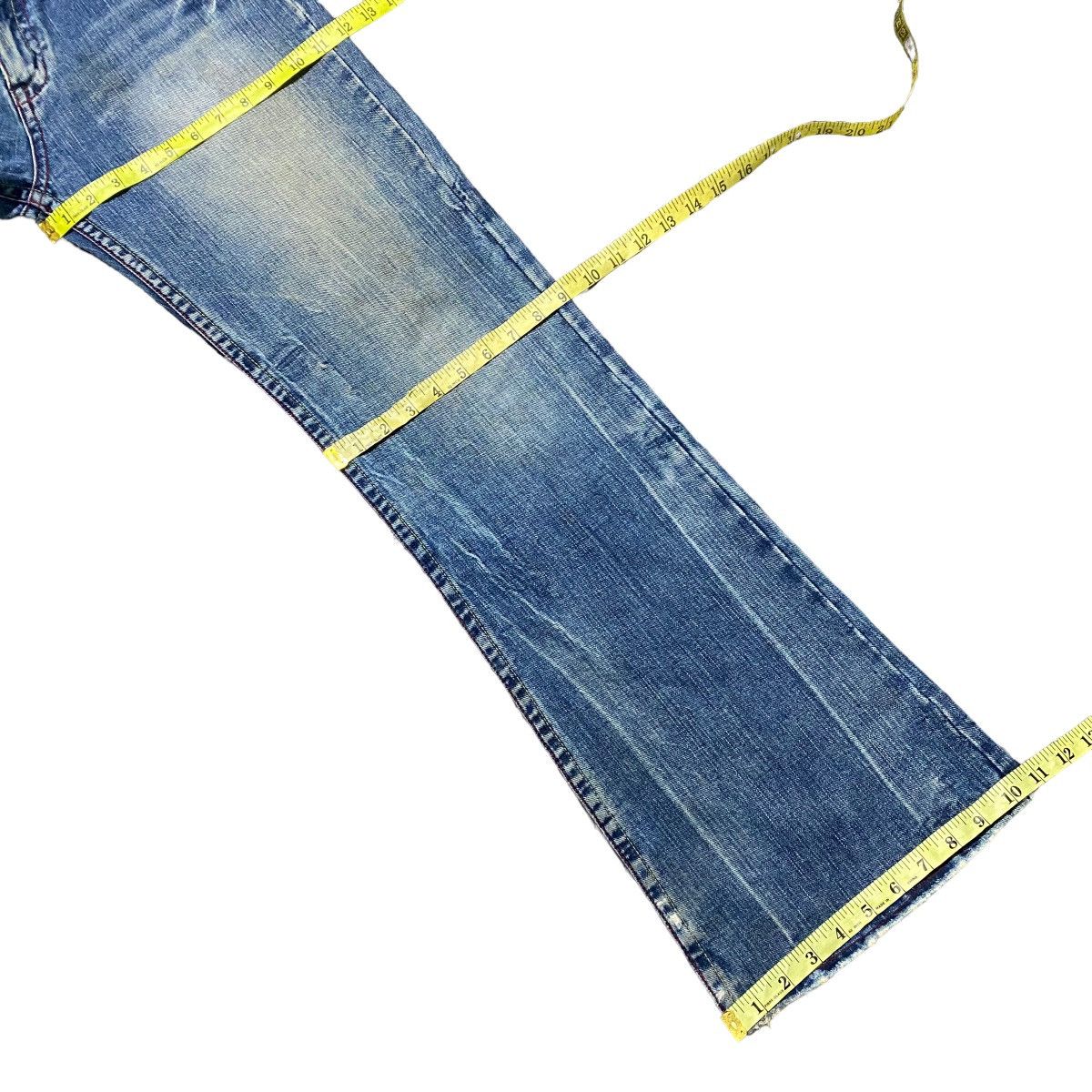 Japanese Brand Ozz-First Pinball Mudwash Denim Flare Jeans Size US 33 - 21 Thumbnail