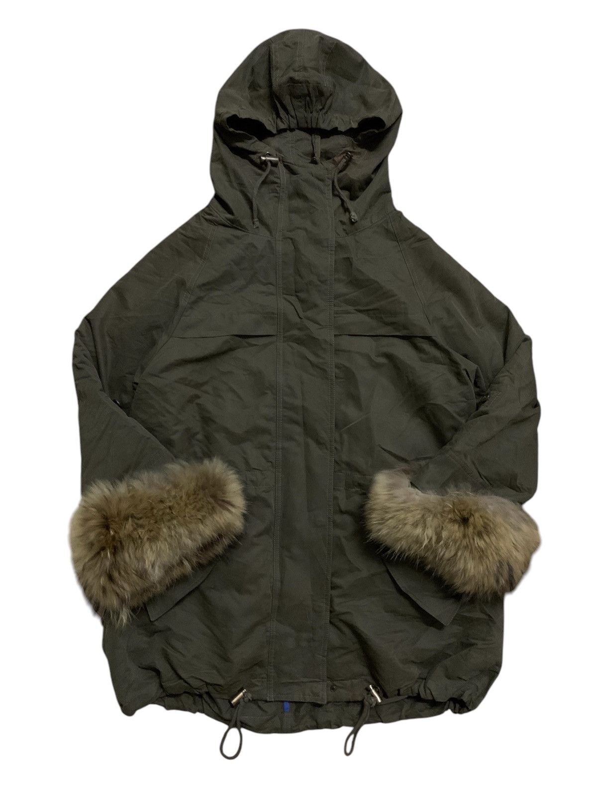 Issey Miyake 💥Atsuro Tayama Military Parka Fur Hoodie Size M / US 6-8 / IT 42-44 - 3 Thumbnail