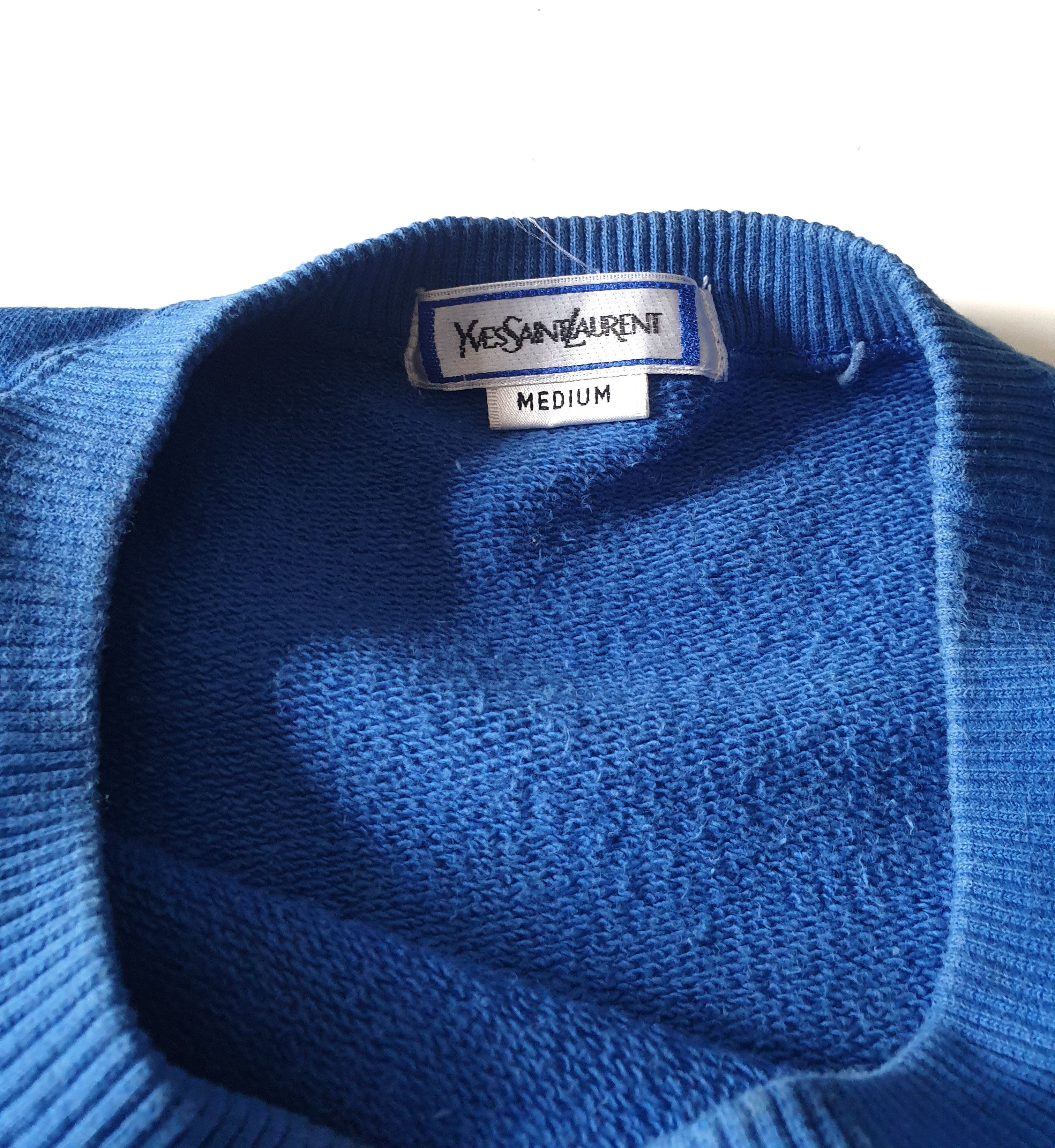 Yves Saint Laurent Vintage YSL Yves Saint Laurent Spell Out Sweatshirt Size US M / EU 48-50 / 2 - 5 Thumbnail