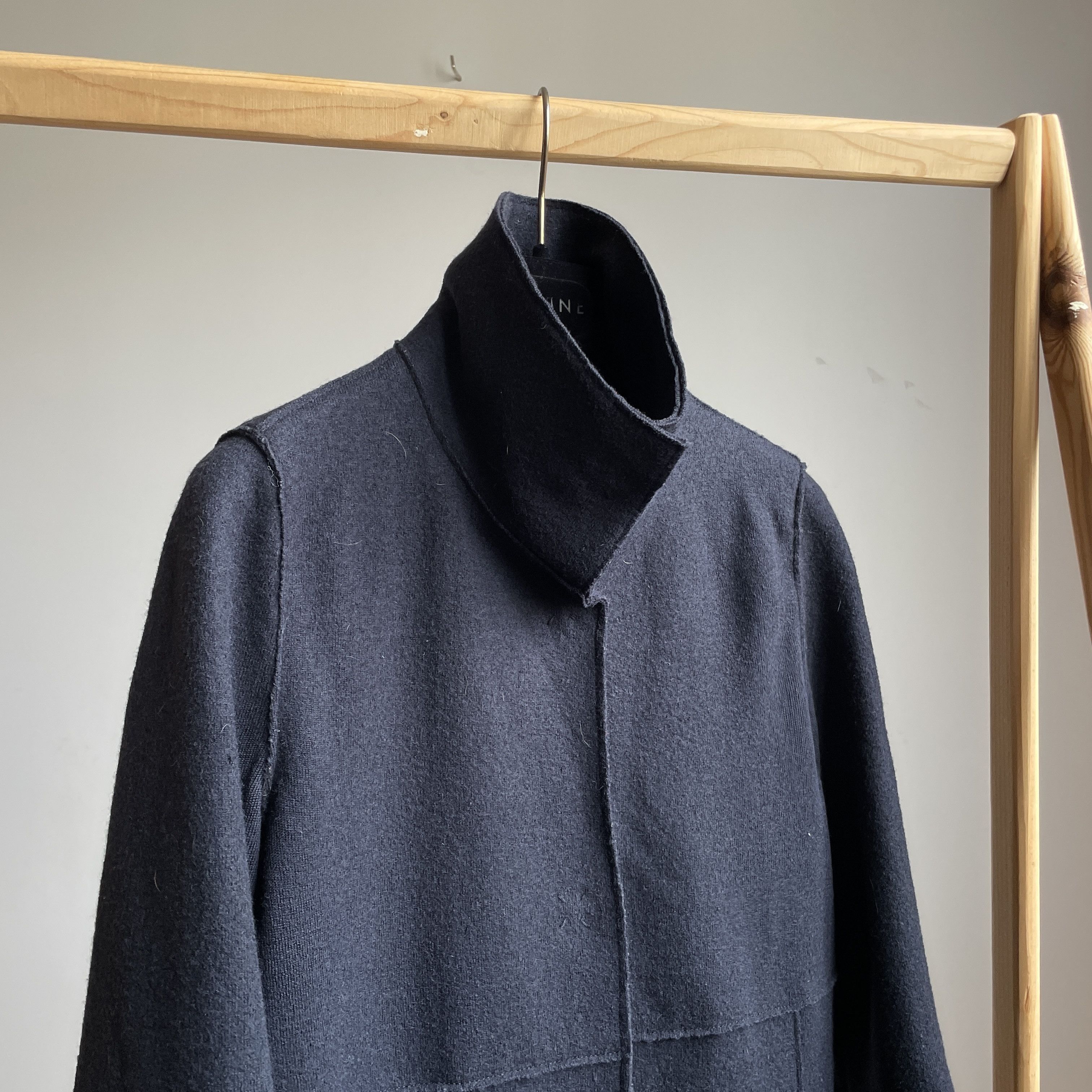 Marella Marella by Max Mara Womens Raw Edge Wool Coat Size S / US 4 / IT 40 - 6 Thumbnail