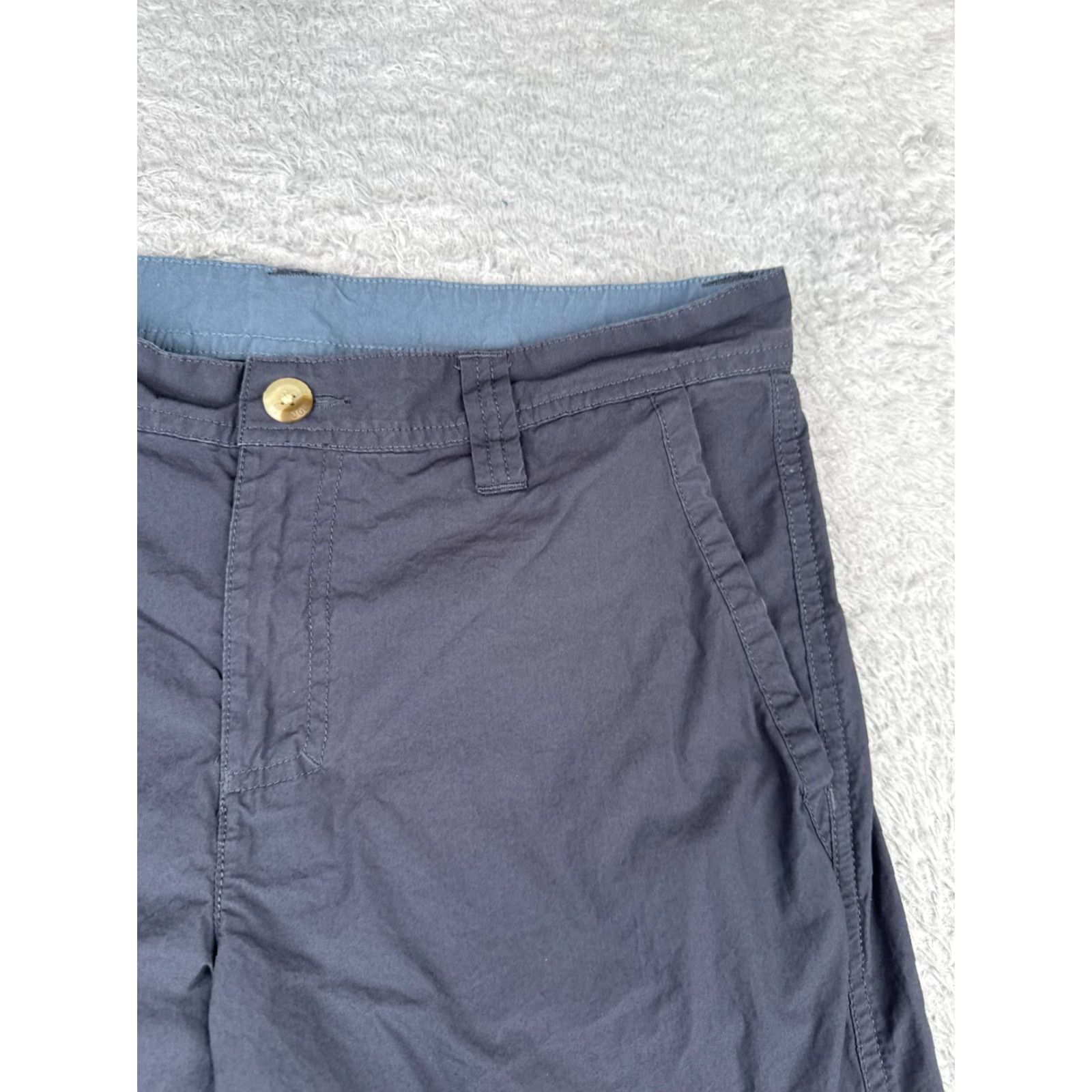 Vintage Columbia Shorts Men 30 Blue Chino 100% Cotton Hiking Camping 30x10 Size US 30 / EU 46 - 5 Thumbnail