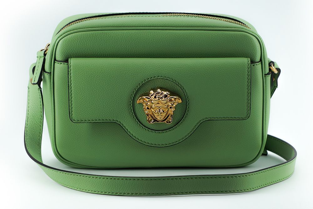 Versace Elegant Mint Green Leather Camera Case Women's Bag Size ONE SIZE - 1 Thumbnail