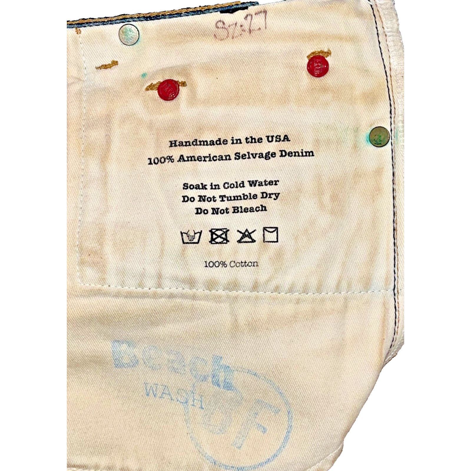 Norman Russell Norman Russell Selvedge Denim Jeans USA Straight Fit 27x28 Size US 27 - 10 Thumbnail