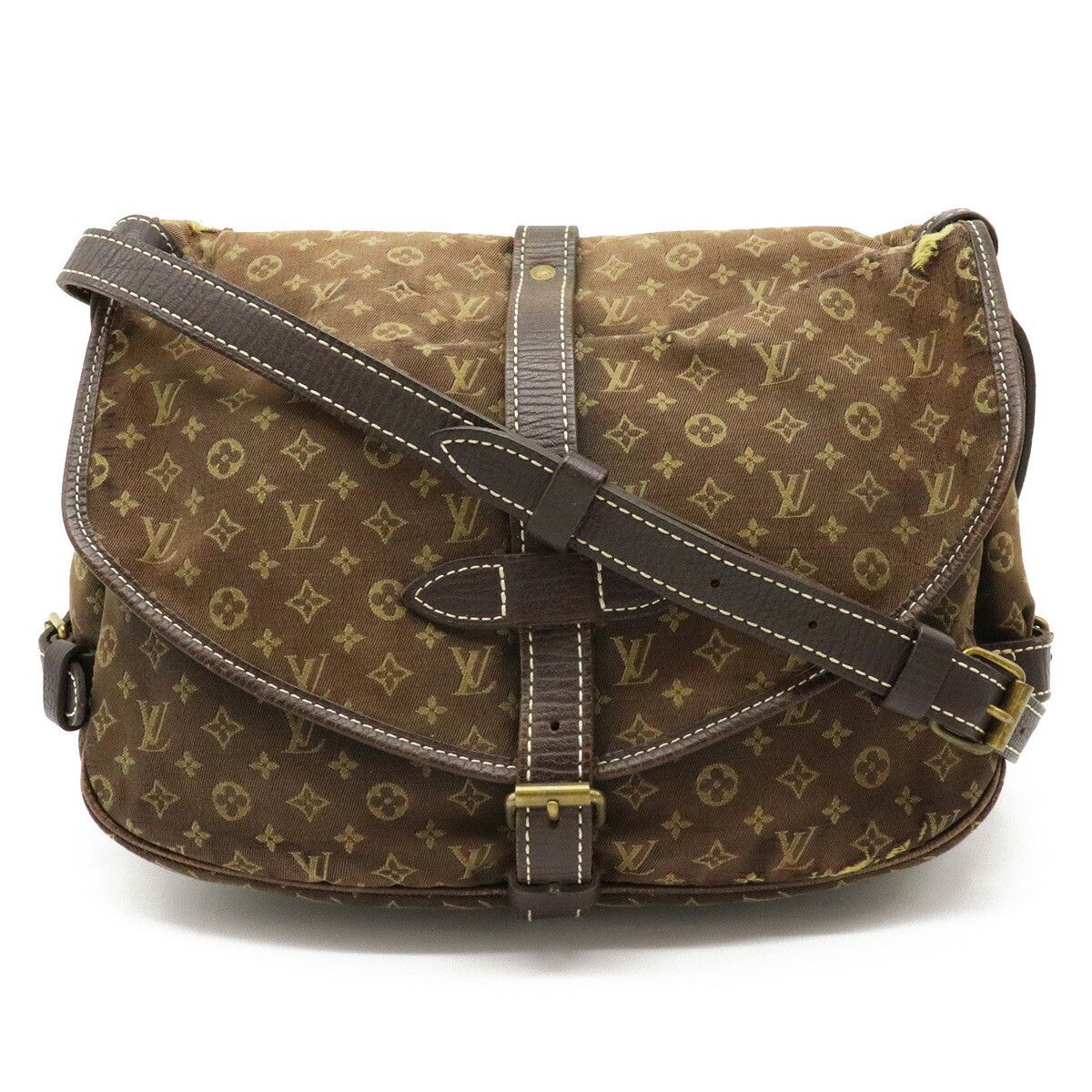 Louis Vuitton Monogram Minilan Saumur 30 Shoulder Bag Canvas Ebene