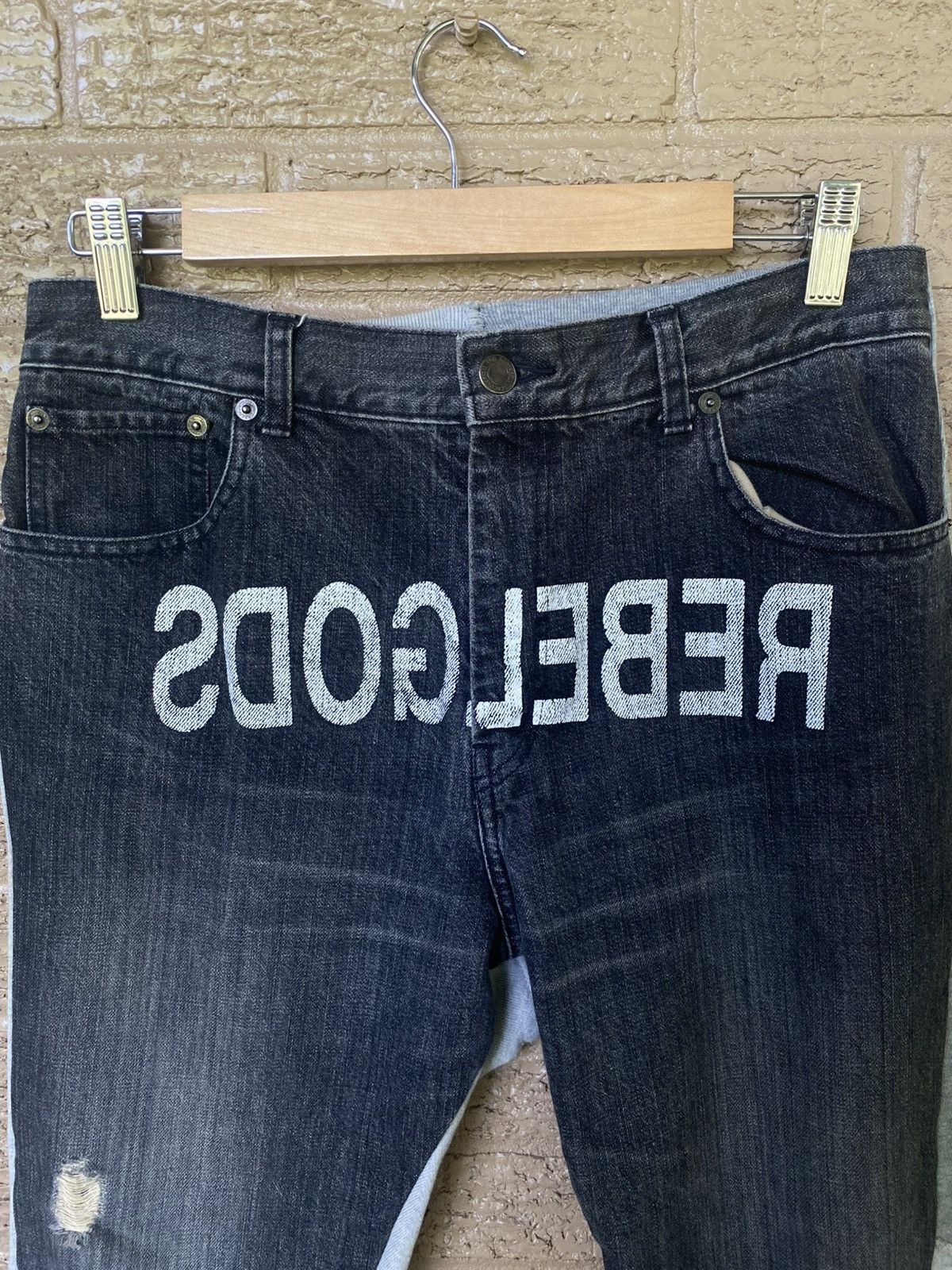 Undercover Undercover Rebelgods Hybrid Denim Size US 33 - 3 Thumbnail
