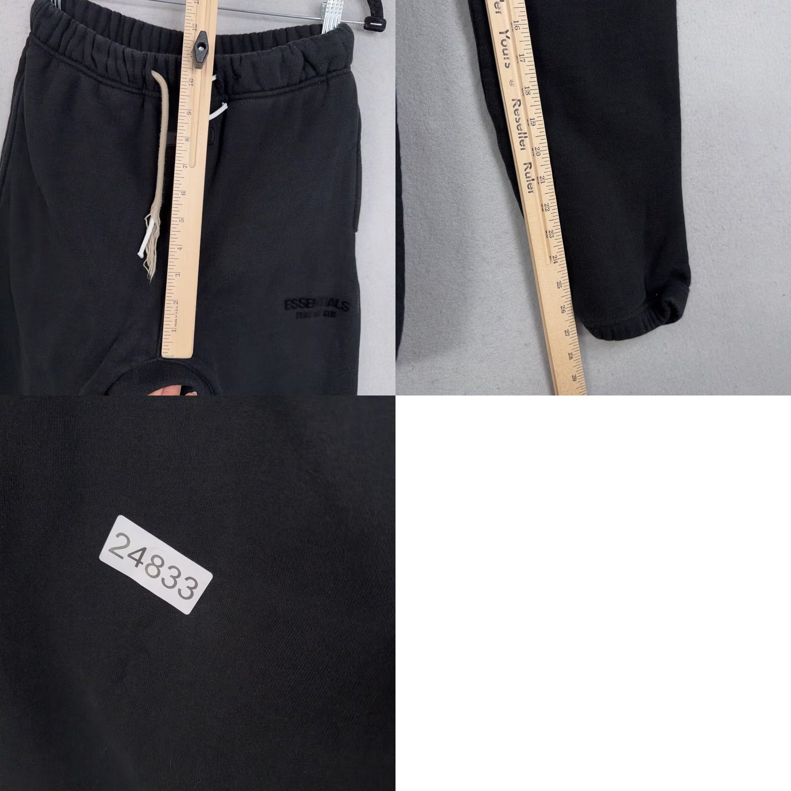 Fear of God Fear of God Pants Womens XL Black Essentials Women Fleece Sweatpants Joggers Streetwear Size 40" / US 18 - 10 Thumbnail