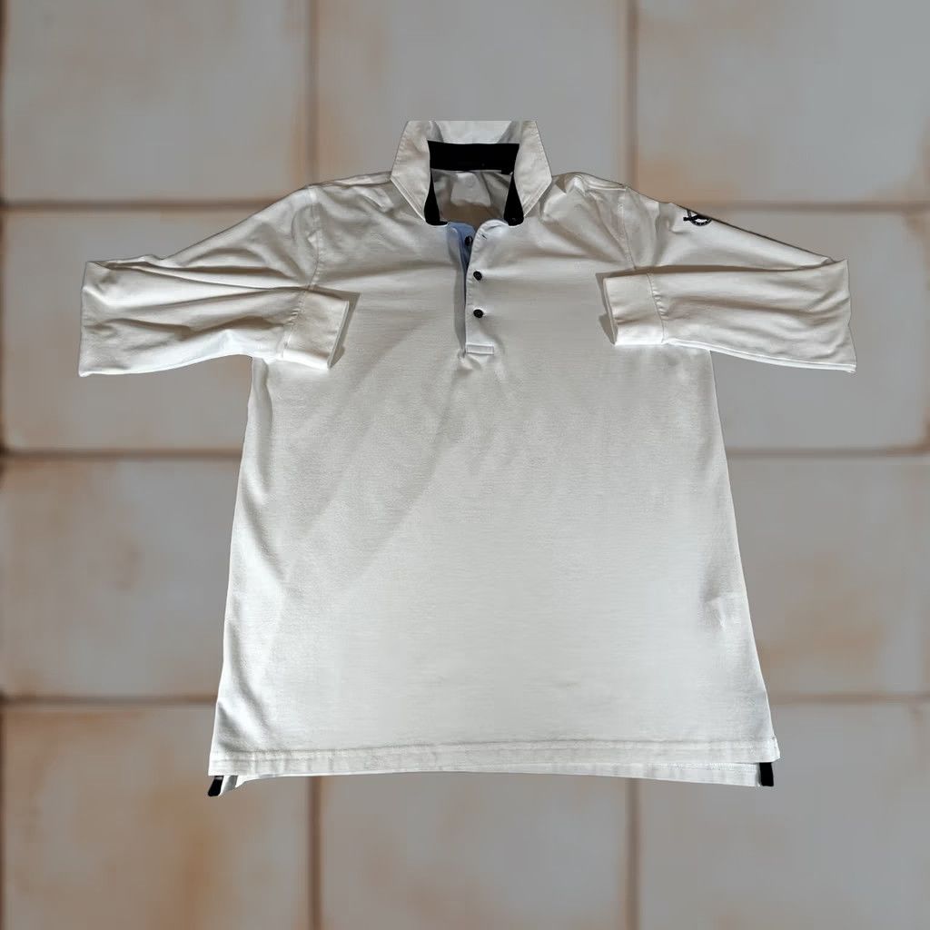 Vintage Greyson Polo Shirt Mens L White Long Sleeve Golf Performance Lightweight Regular Fit Size US L / EU 52-54 / 3 - 1 Thumbnail