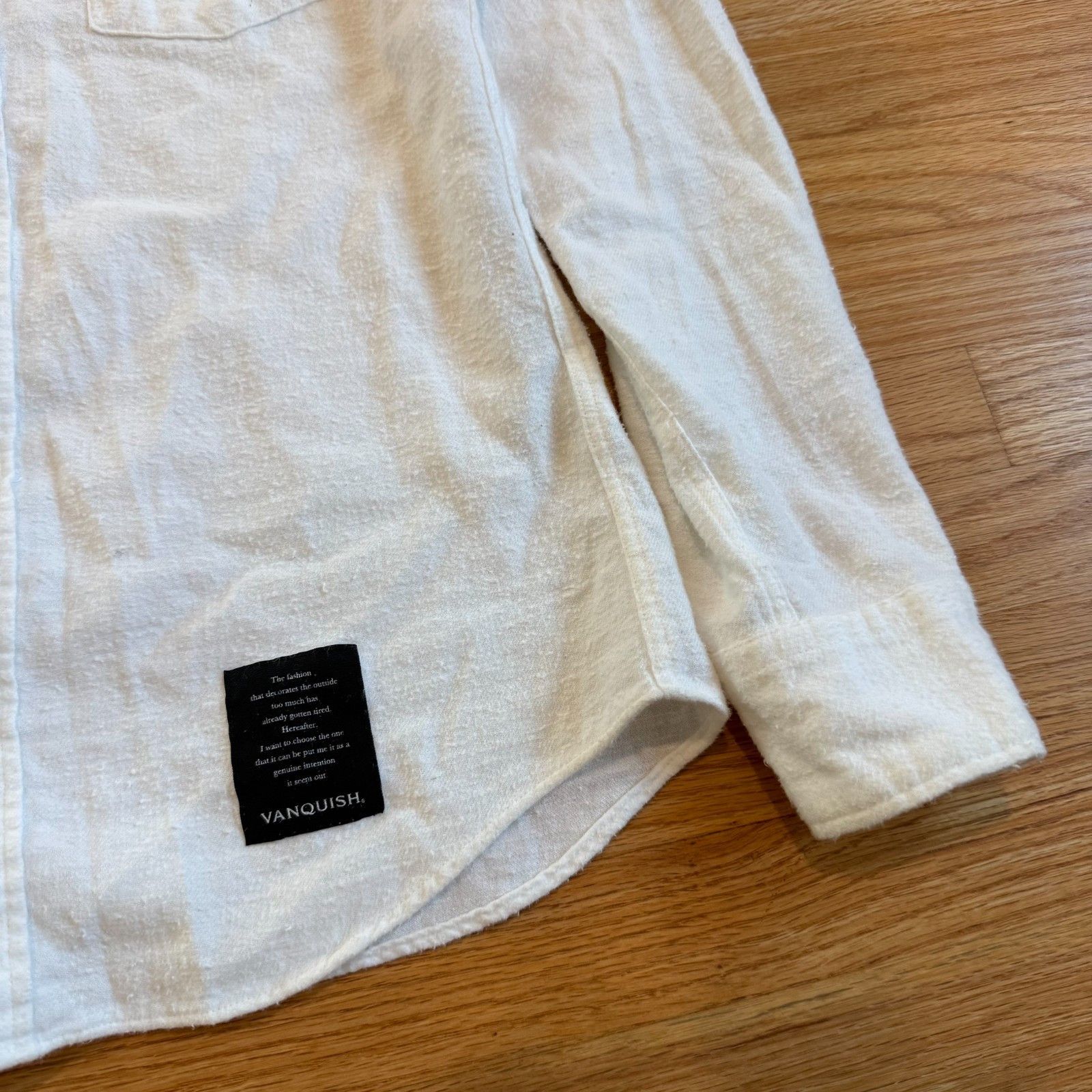 Fragment Design × Vanquish Vanquish Japan White Cotton Slub Button Up Shirt Size US S / EU 44-46 / 1 - 10 Thumbnail