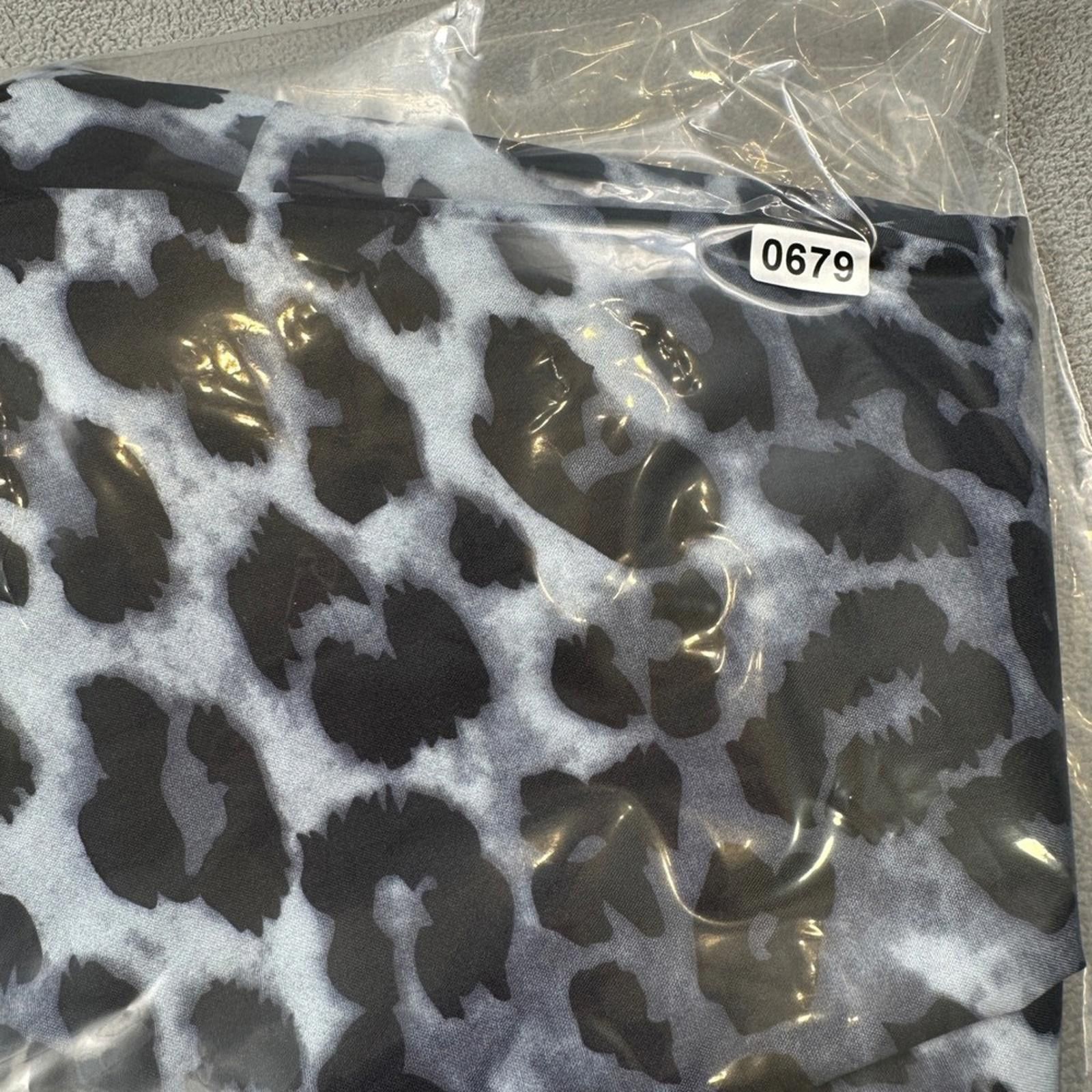 Other S.Deer Skirt L Womens Gray Black White Leopard Print Size 36" / US 14 / IT 50 - 9 Thumbnail