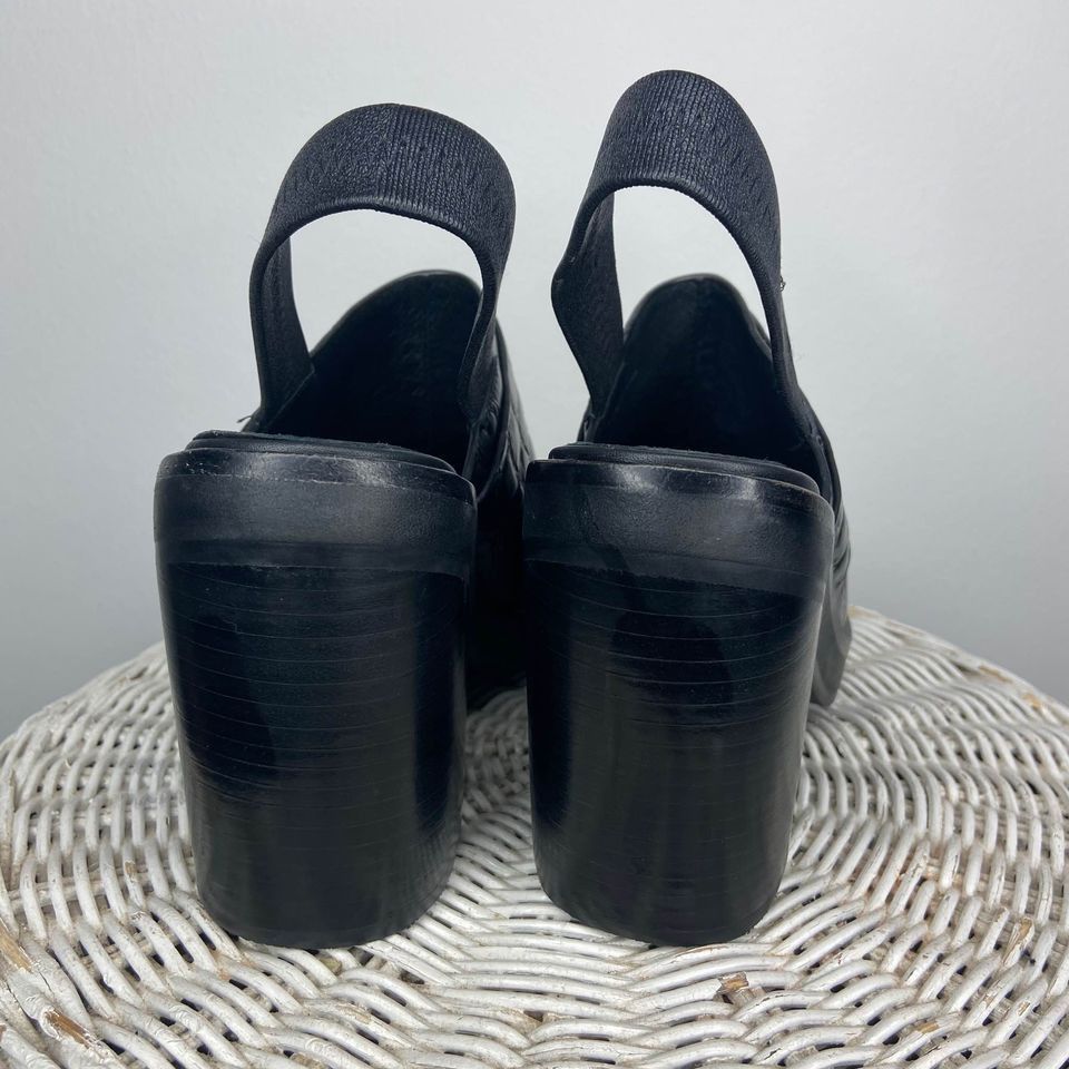 INTENTIONALLY BLANK Intentionally Blank Moonbeam Embossed Strap Heel Mules Size US 6 / IT 36 - 4 Thumbnail