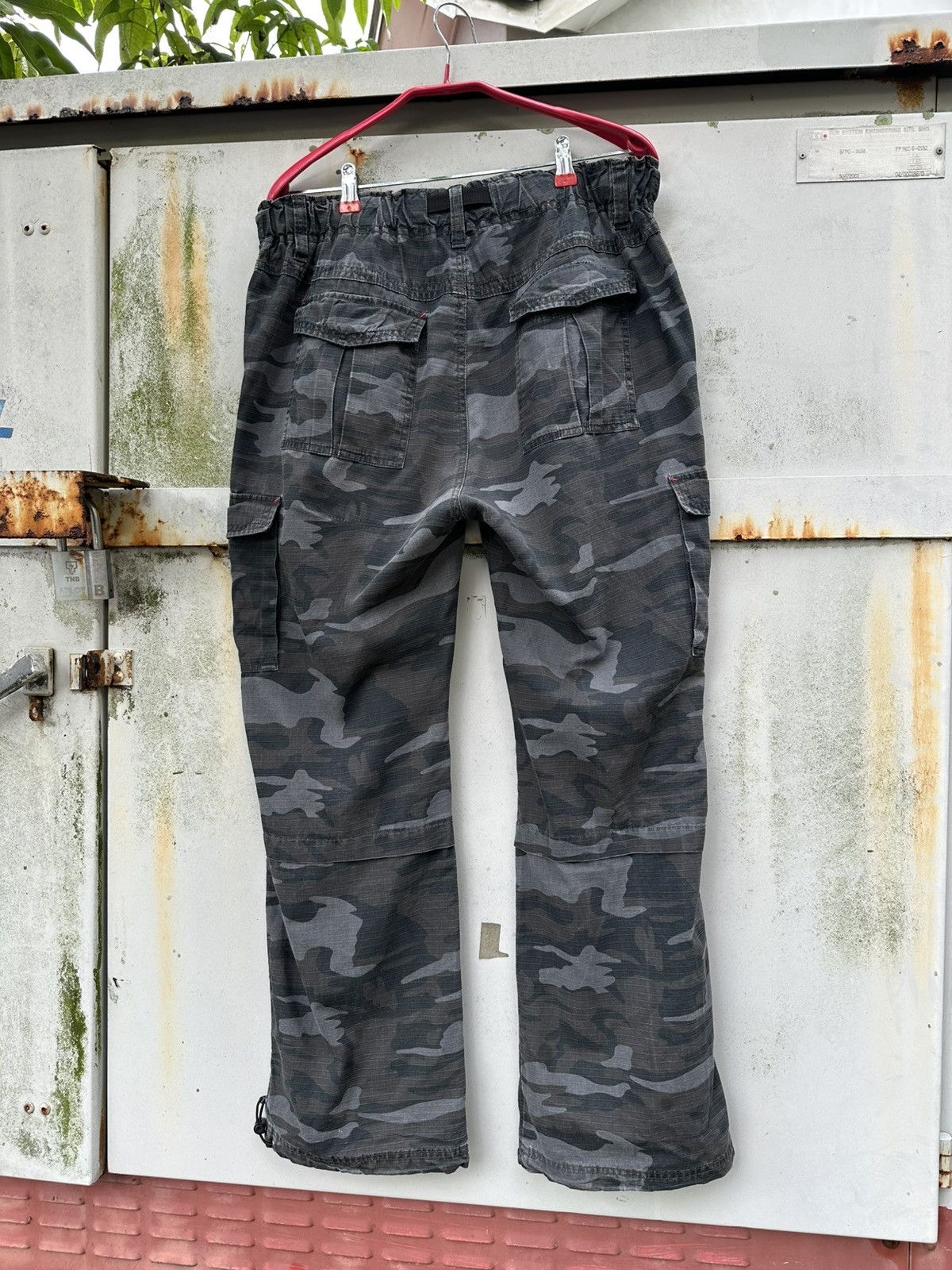 Vintage 👹Vintage Navy Camo Baggy Cargo Pants Size US 34 / EU 50 - 2 Thumbnail