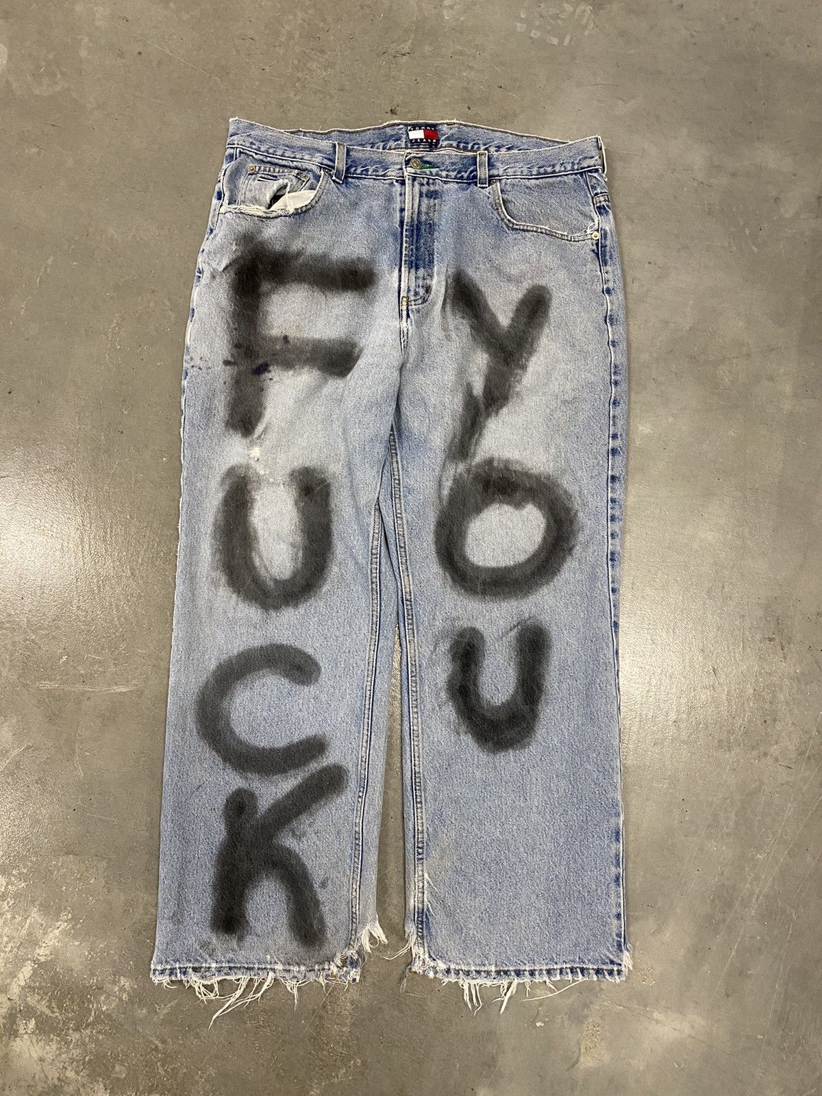 パンツ archive fuck jeans gimmick buggy pants Fecke Baggy Denim Jean – Fucking Awesome