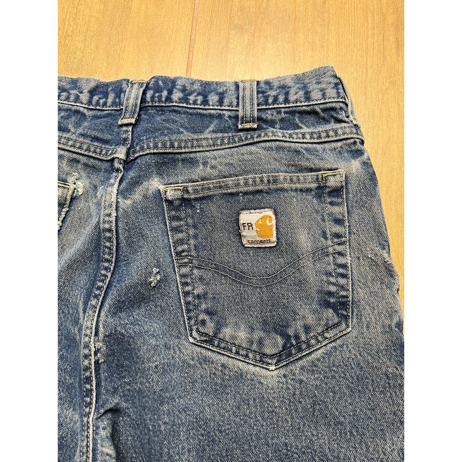 Carhartt Vintage Carhartt FR Actual Sz 30x28 Men’s Blue Denim Y2K Size US 32 / EU 48 - 10 Thumbnail