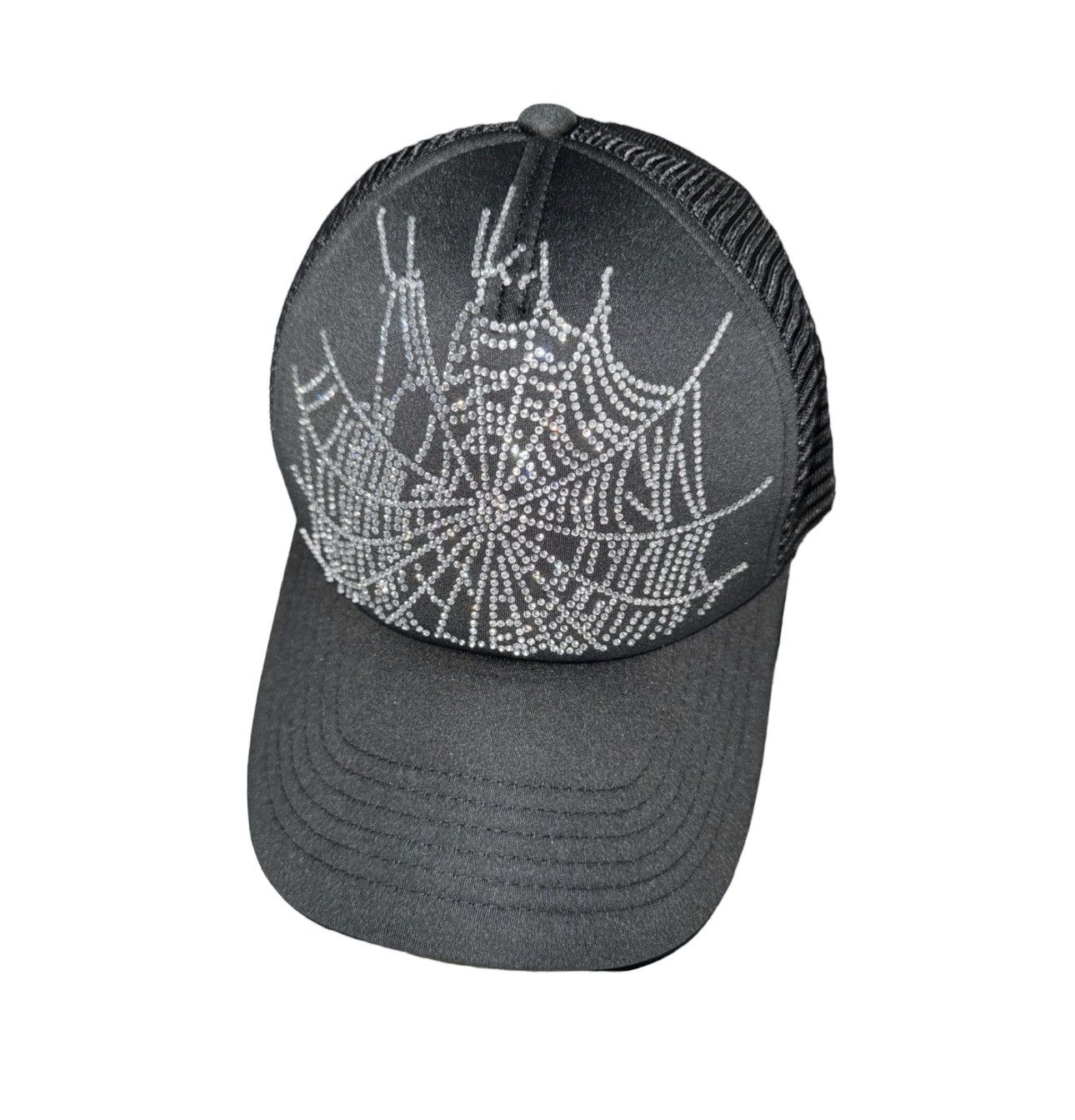 image of Spider Worldwide Spider Rhinestone Black Hat, Men's