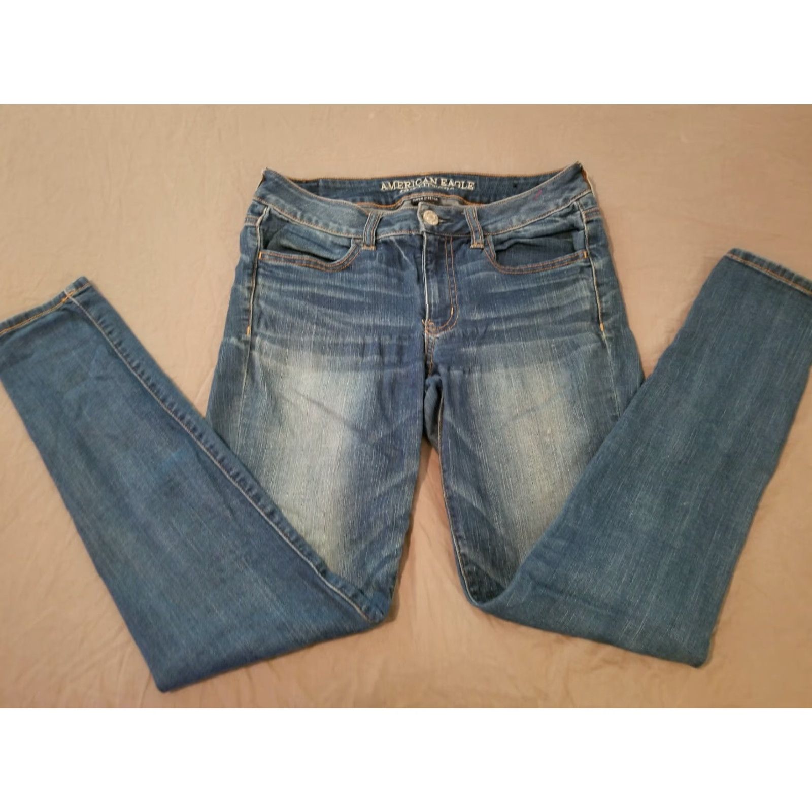 American Eagle Outfitters Womens American Eagle Outfitters Jeans Jegging Denim Blue 6 Jeans Regular XS? Size 28" / US 6 / IT 42 - 4 Thumbnail
