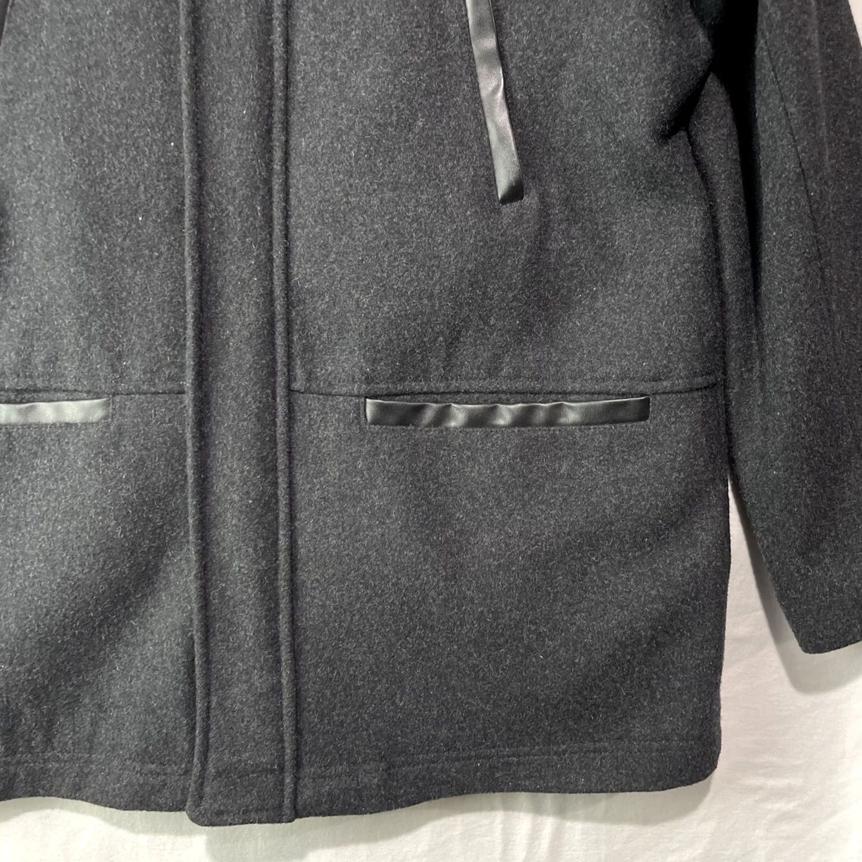 Alfani Alfani Jacket Mens Large Coat Button Up Full Zip Wool Blend Black Lined Size US L / EU 52-54 / 3 - 3 Thumbnail