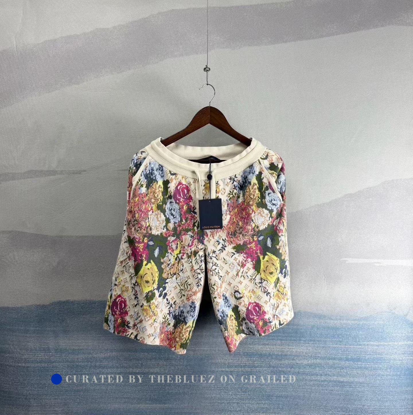 Louis Vuitton Louis Vuitton Floral Print Knit Shorts Size 38" / US 16 / IT 52 - 1 Thumbnail