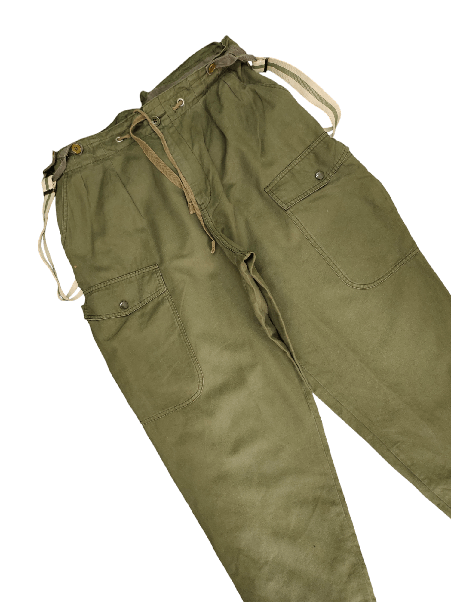 Johnbull Vtg 90s Johnbull OG Military Baggy Cargo Pant With Suspender Size US 34 / EU 50 - 6 Thumbnail