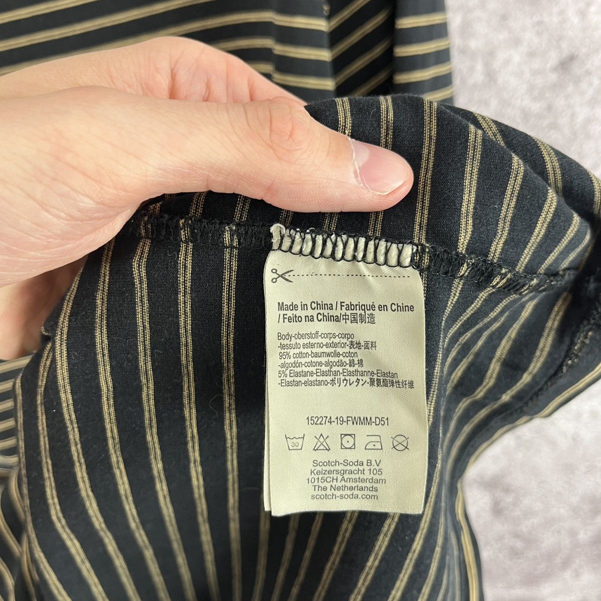 Scotch & Soda Scotch & Soda T-Shirt Stripes Small Logo Size XXL Size US XXL / EU 58 / 5 - 8 Thumbnail