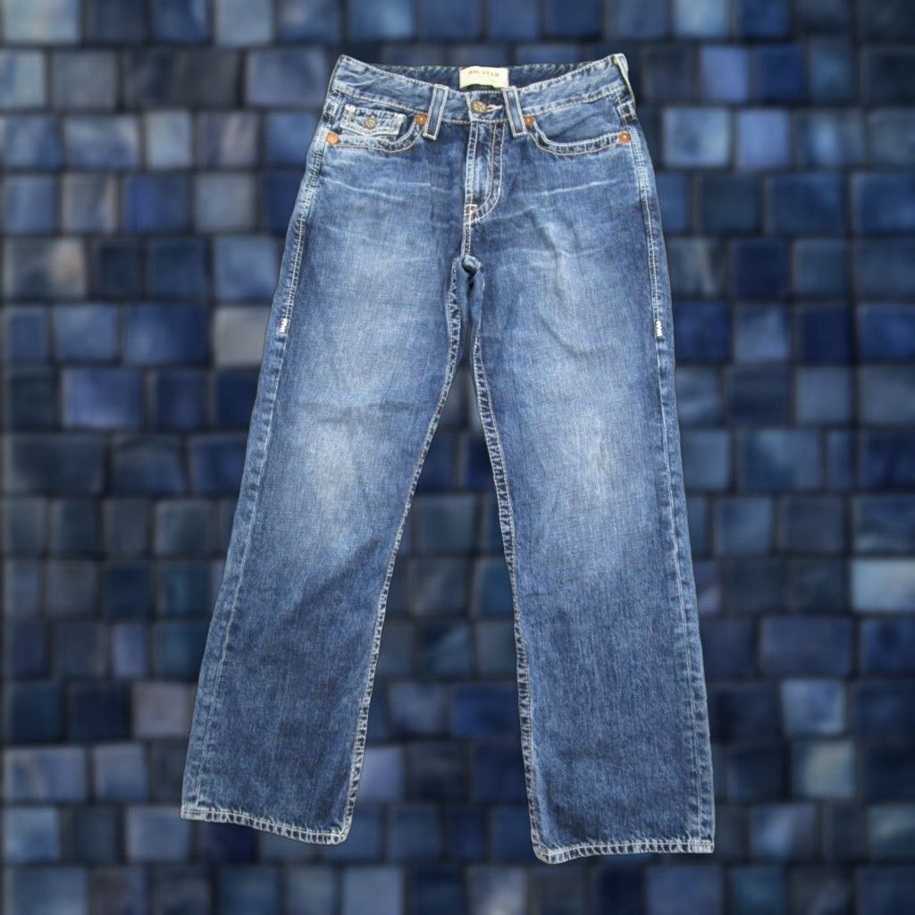 Vintage BIG STAR Jeans Mens 30 Relaxed Straight Inseam 29 Blue Stars 90s Theme Denim Set Regular Size 30 Mens Size US 30 / EU 46 - 1 Thumbnail