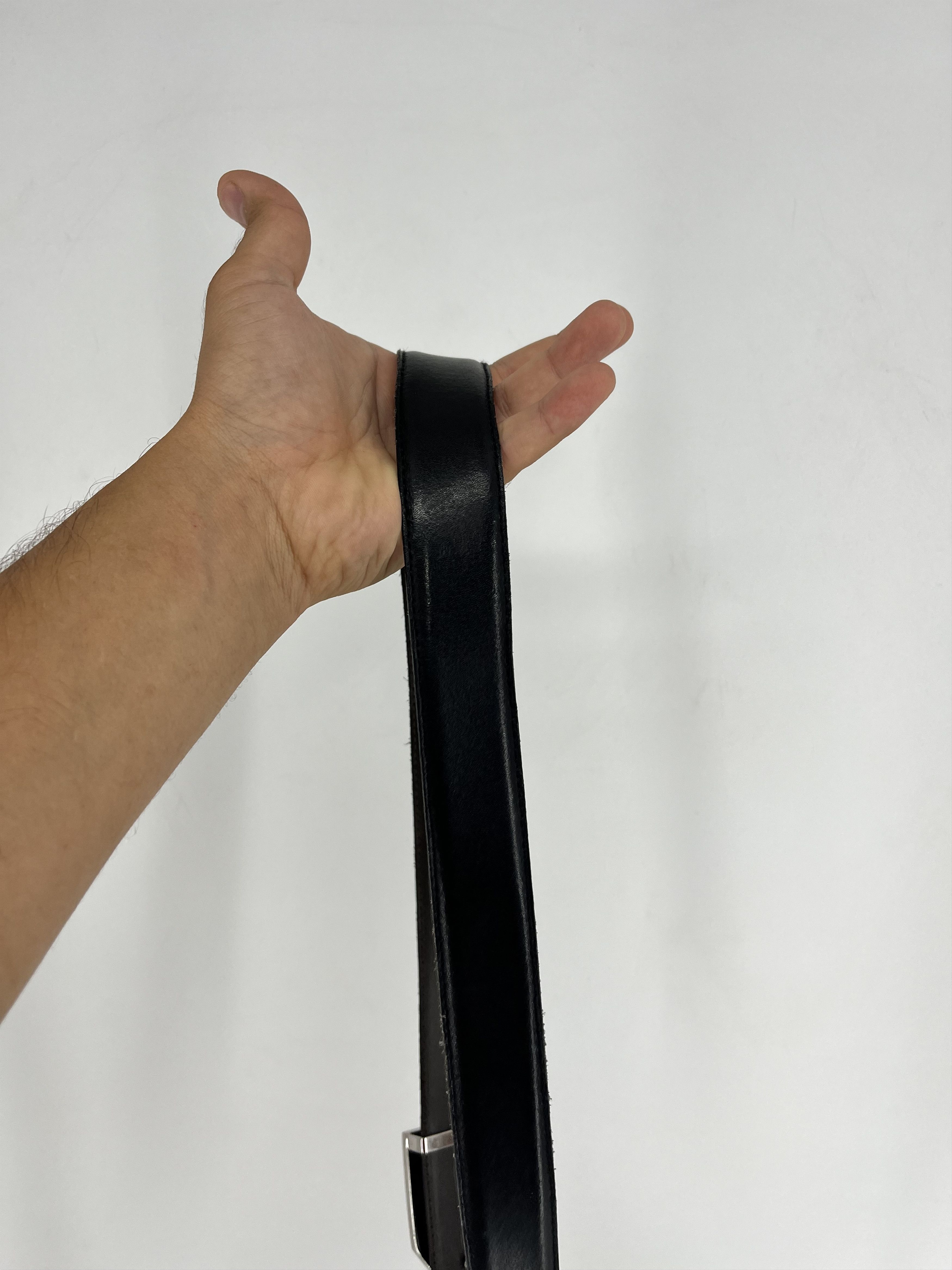 Designer × Ermenegildo Zegna Ermenegildo Zegna reversible Black / Brown Leather belt Size ONE SIZE - 5 Thumbnail