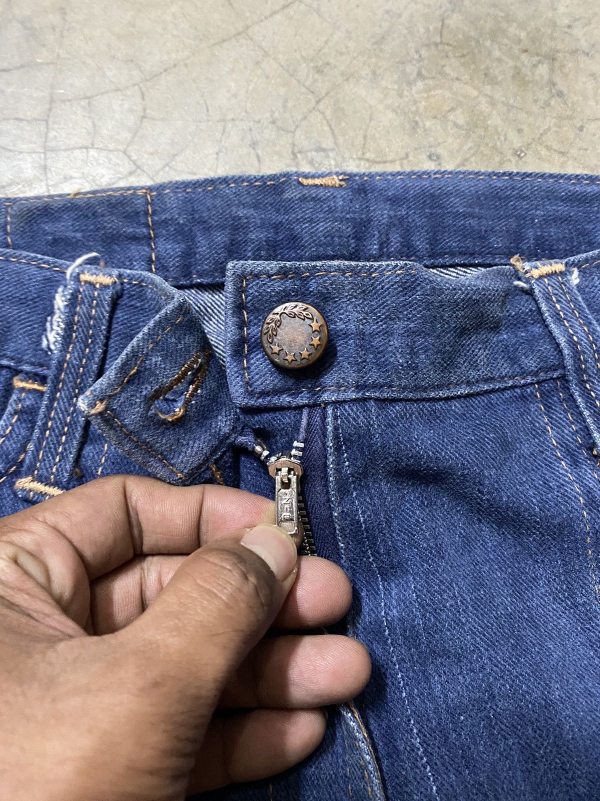 Vintage Flare Jeans Vintage X-West Canton Made in Usa Size US 29 - 13 Thumbnail