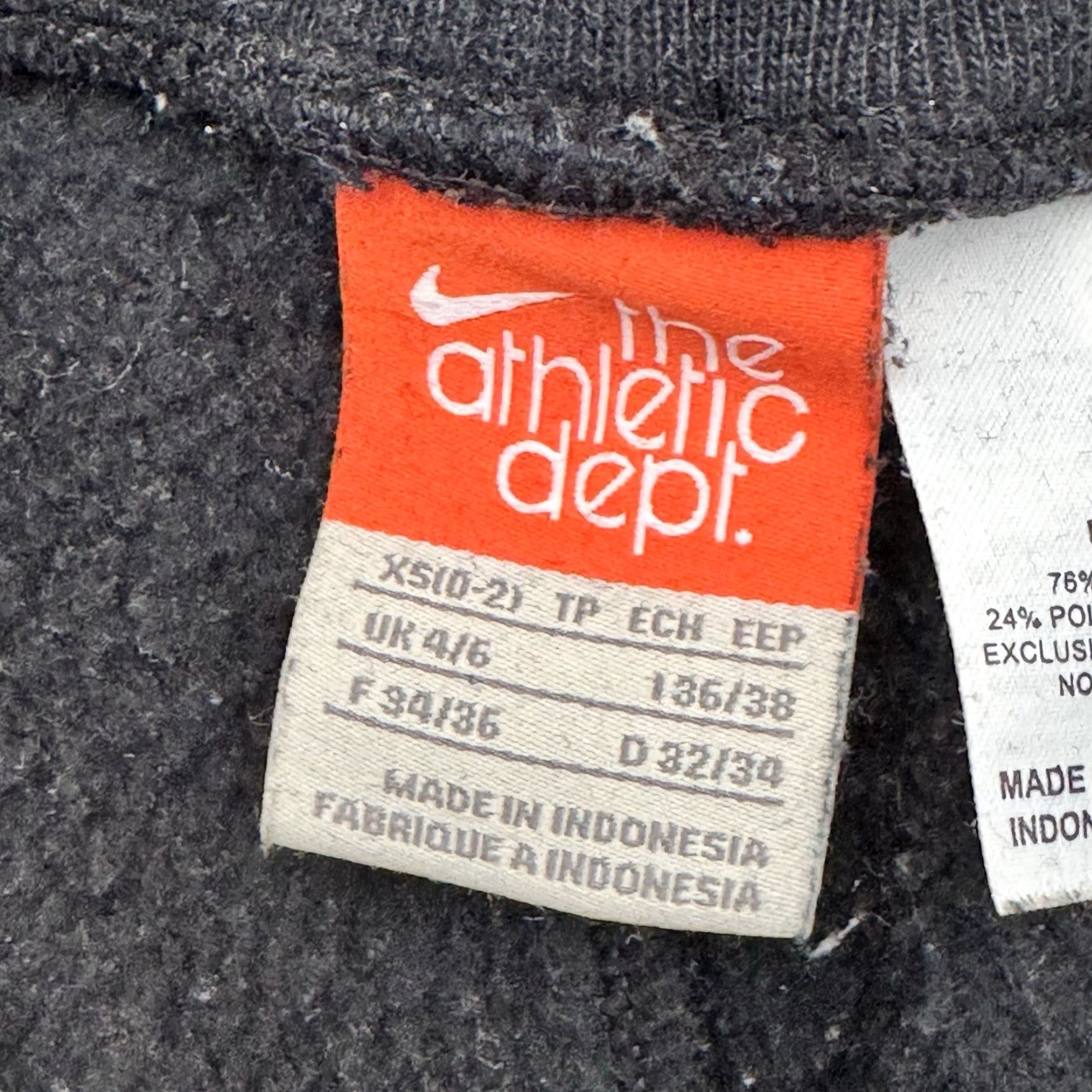 Nike VINTAGE Nike The Athletic Dept Drill Pants XS Sweatpants Drawstring Black Streetwear Swoosh Men Boys Mens Size US 27 - 7 Thumbnail