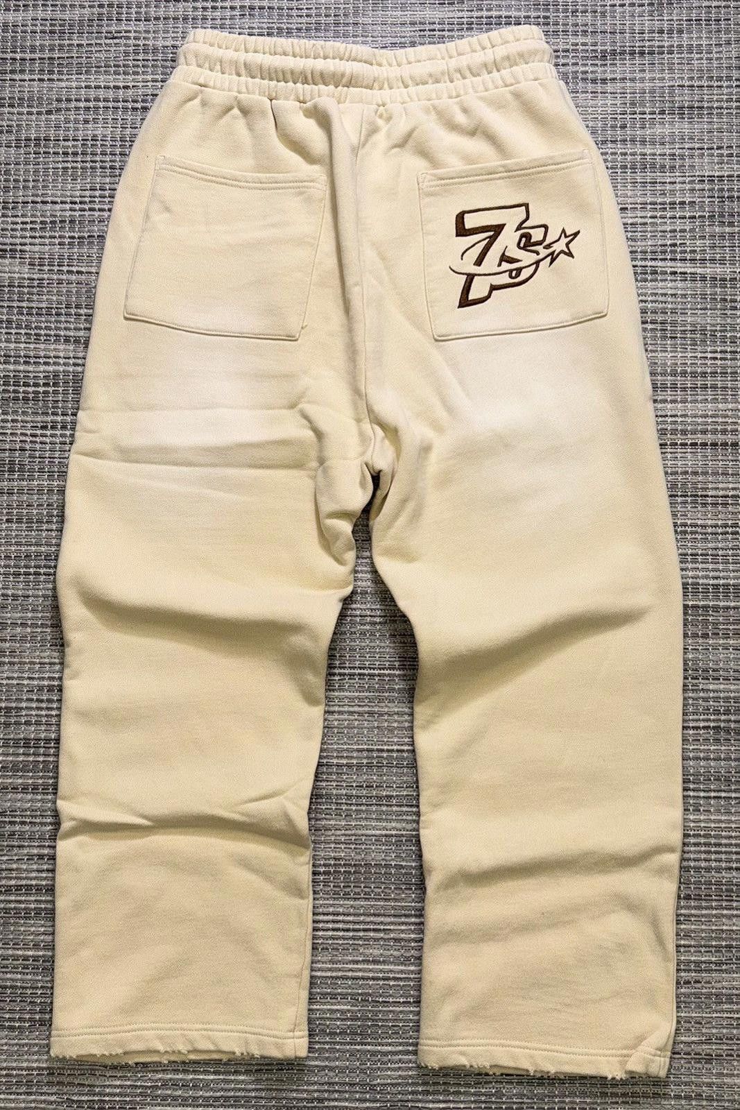 TRIPLE SEVENS Triple Sevens Beige Allstar Football Sweats Size US 36 / EU 52 - 2 Thumbnail