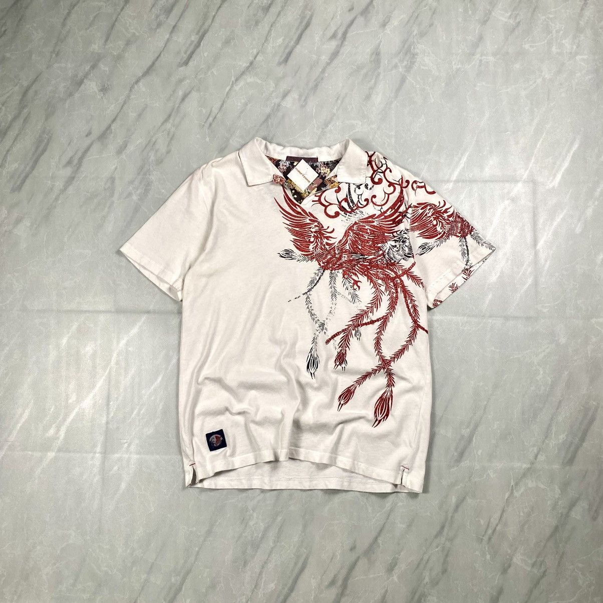 Vintage Japanese Traditional Sukajan Karakuri Polos Tee