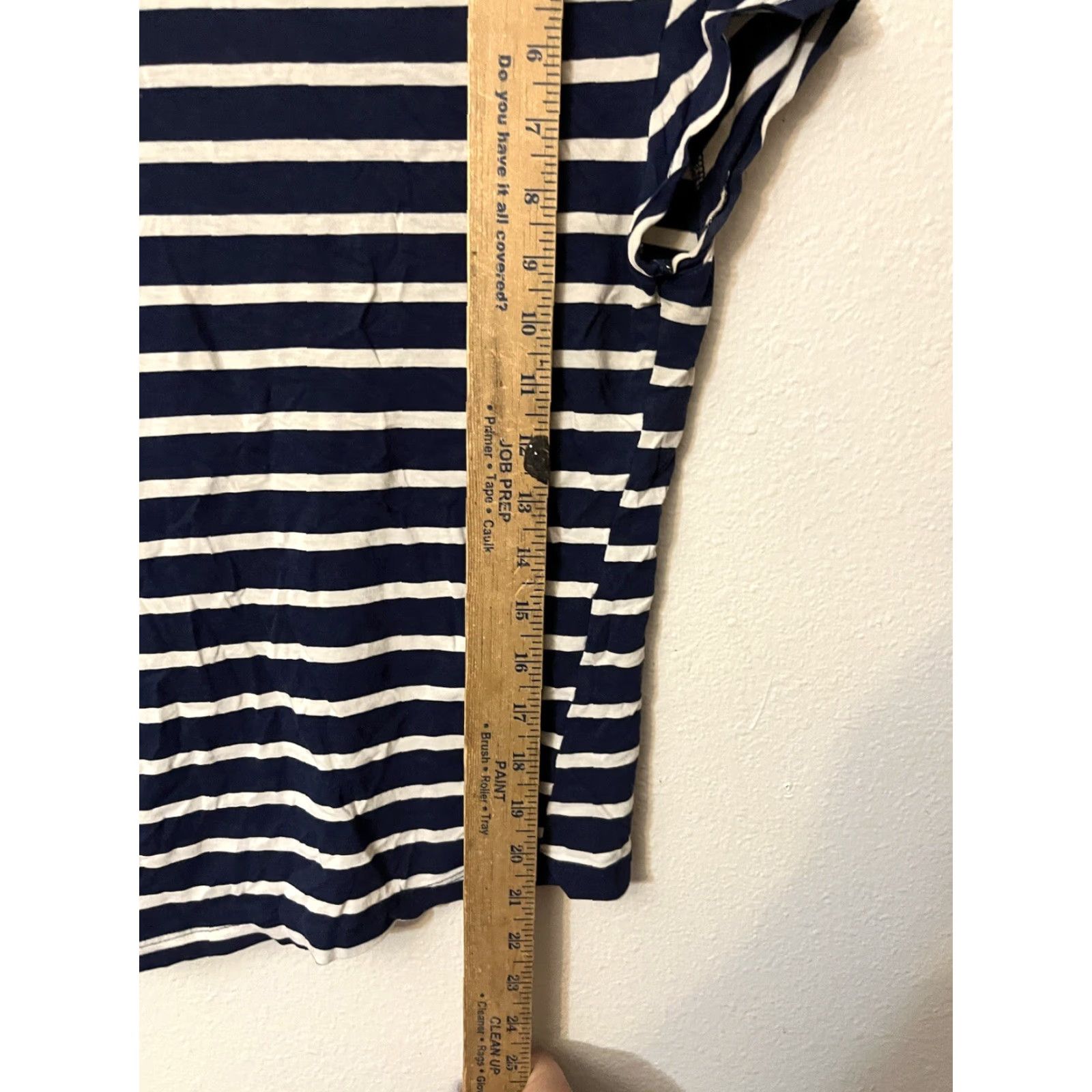 Zara VINTAGE Zara Trafaluc Top Womens V-Neck Striped Medium Blue Knit Top Pretty Good Condition Womens M Knit 90s? Size M / US 6-8 / IT 42-44 - 5 Thumbnail