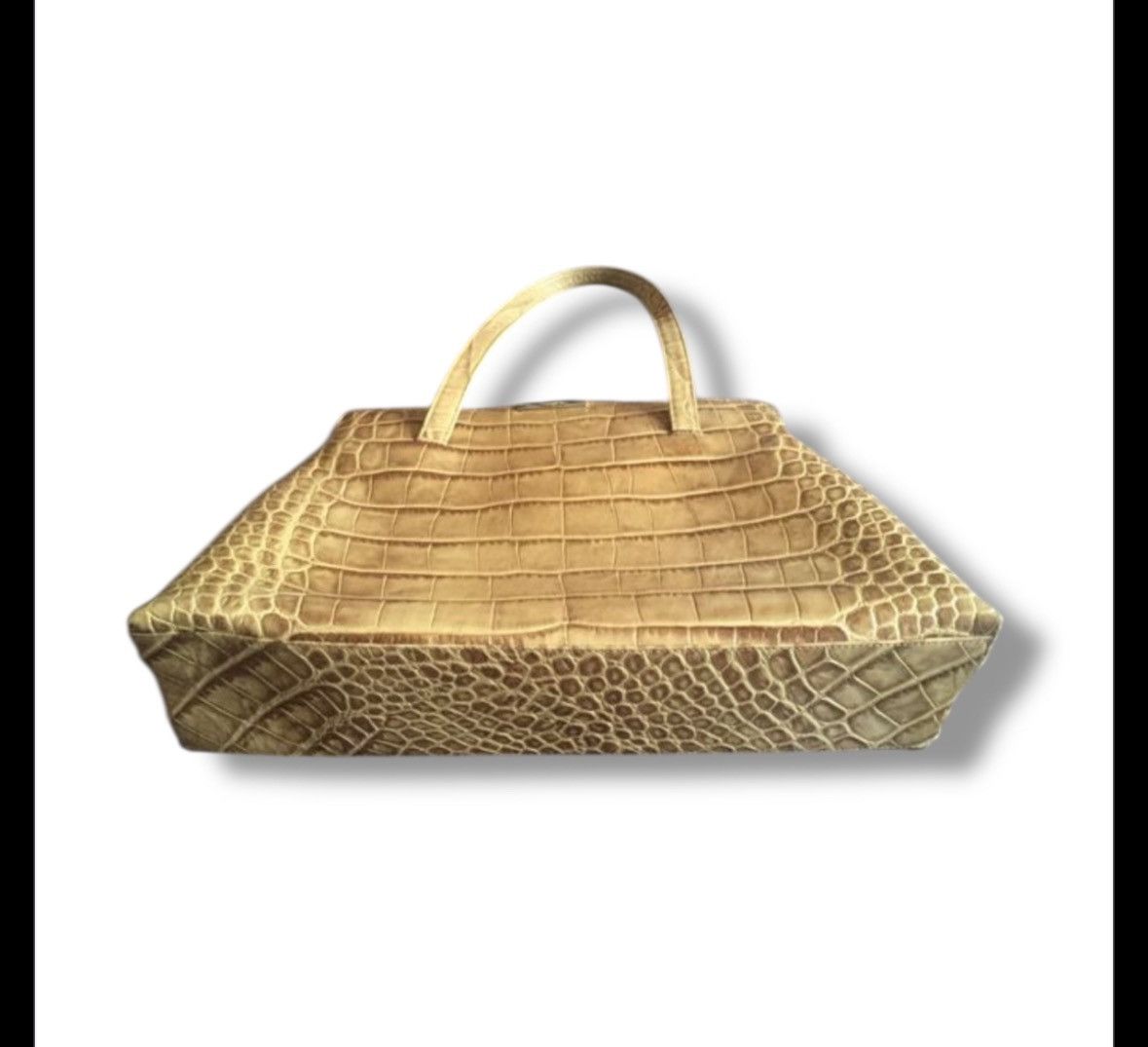 Other Vintage crocodile leather cream tote bag Size ONE SIZE - 1 Thumbnail