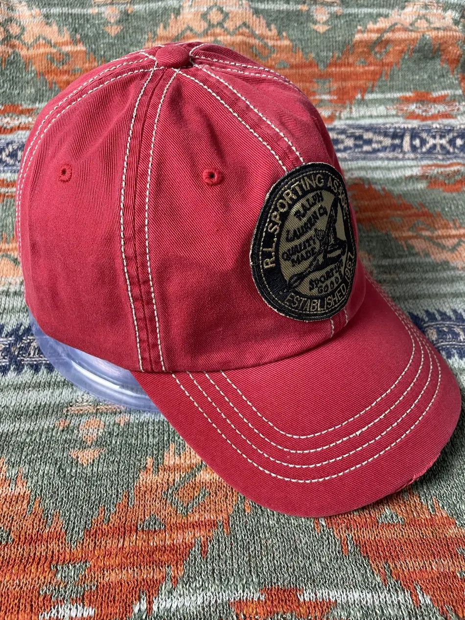 Polo Ralph Lauren Polo Ralph Lauren Rare Leather Baseball Hat cap Size ONE SIZE - 2 Thumbnail