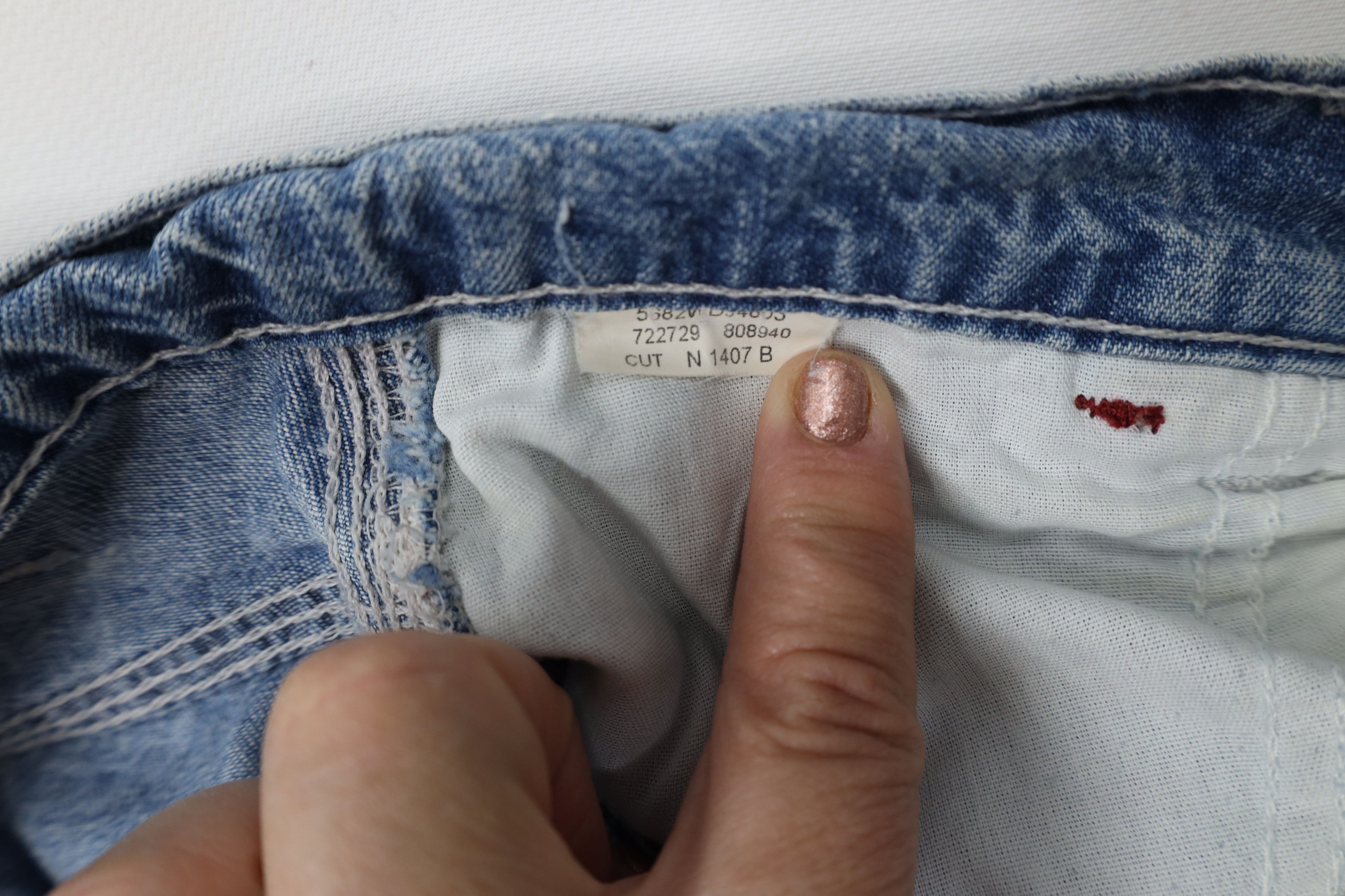Vintage Vintage 90s Y2K Streetwear Wide Leg Dungaree Denim Jeans Size US 36 / EU 52 - 9 Thumbnail