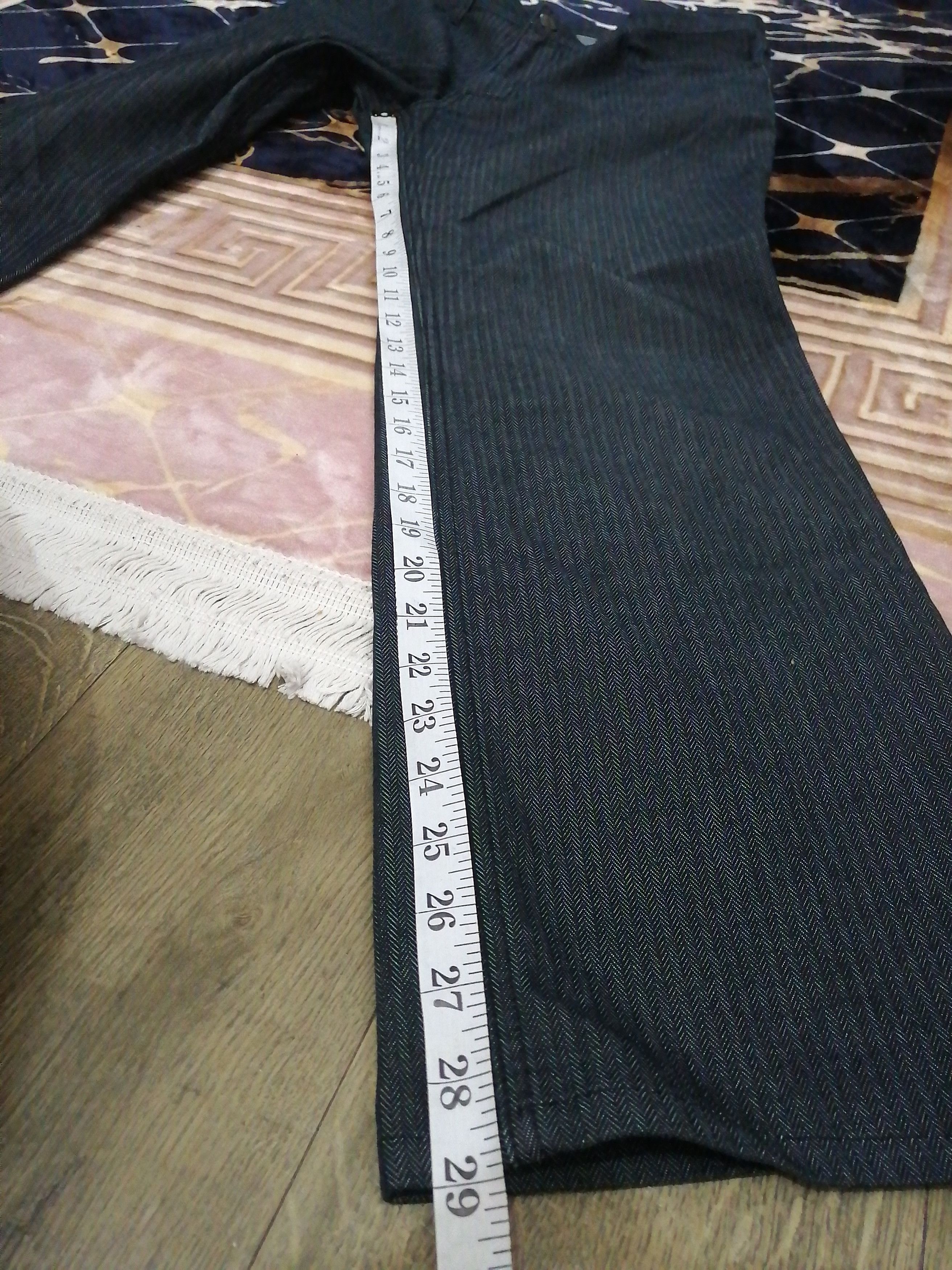 Japanese Brand JUNMEN TWEED TWILL PATTERN JEANS Size US 32 / EU 48 - 14 Thumbnail